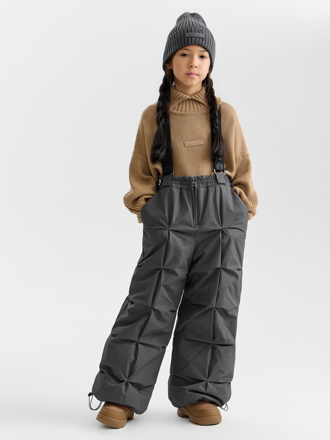 Брюки детские на подтяжках