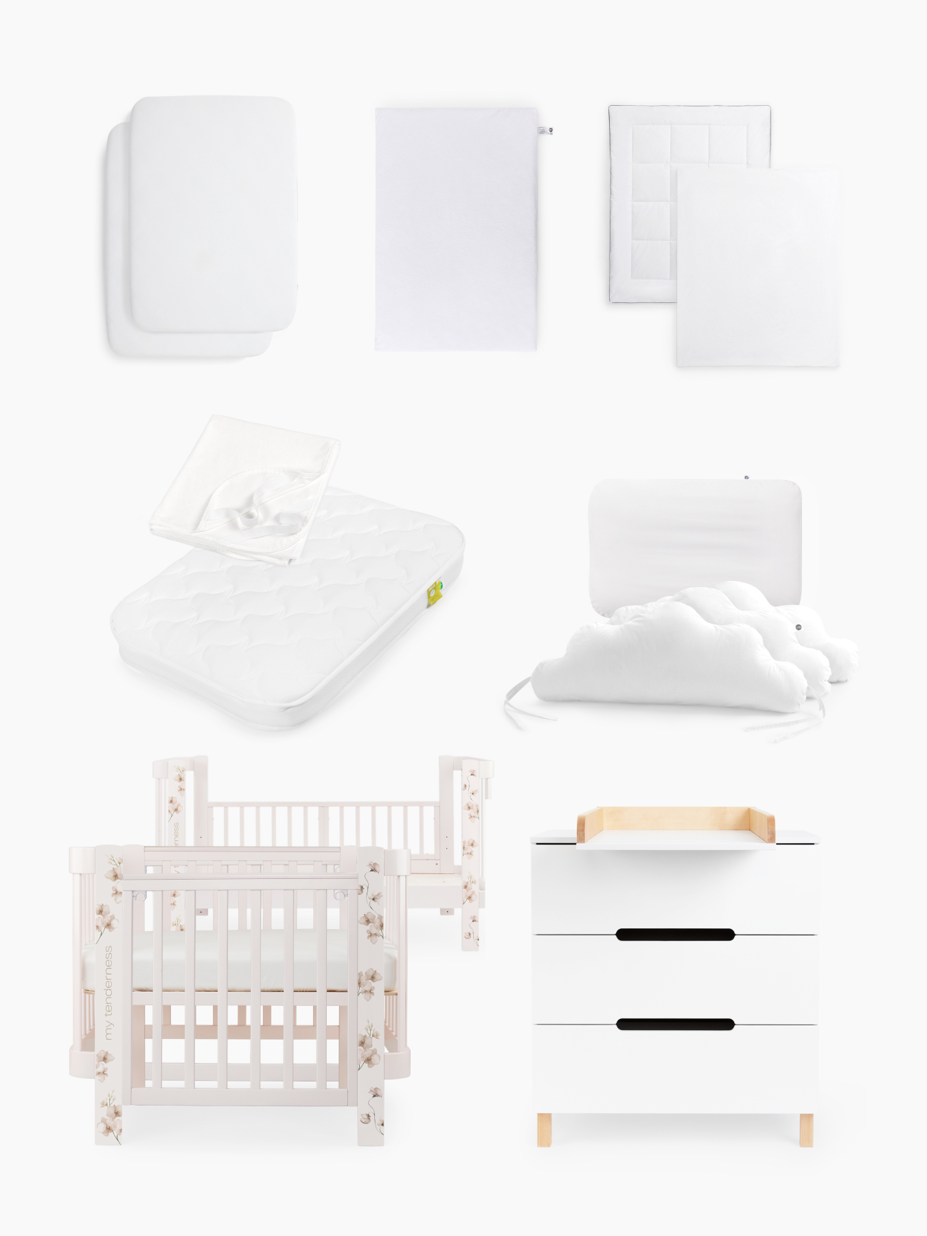 Набор из 9 предметов "MOMMY LOVE + FIOKI v2" с коконом