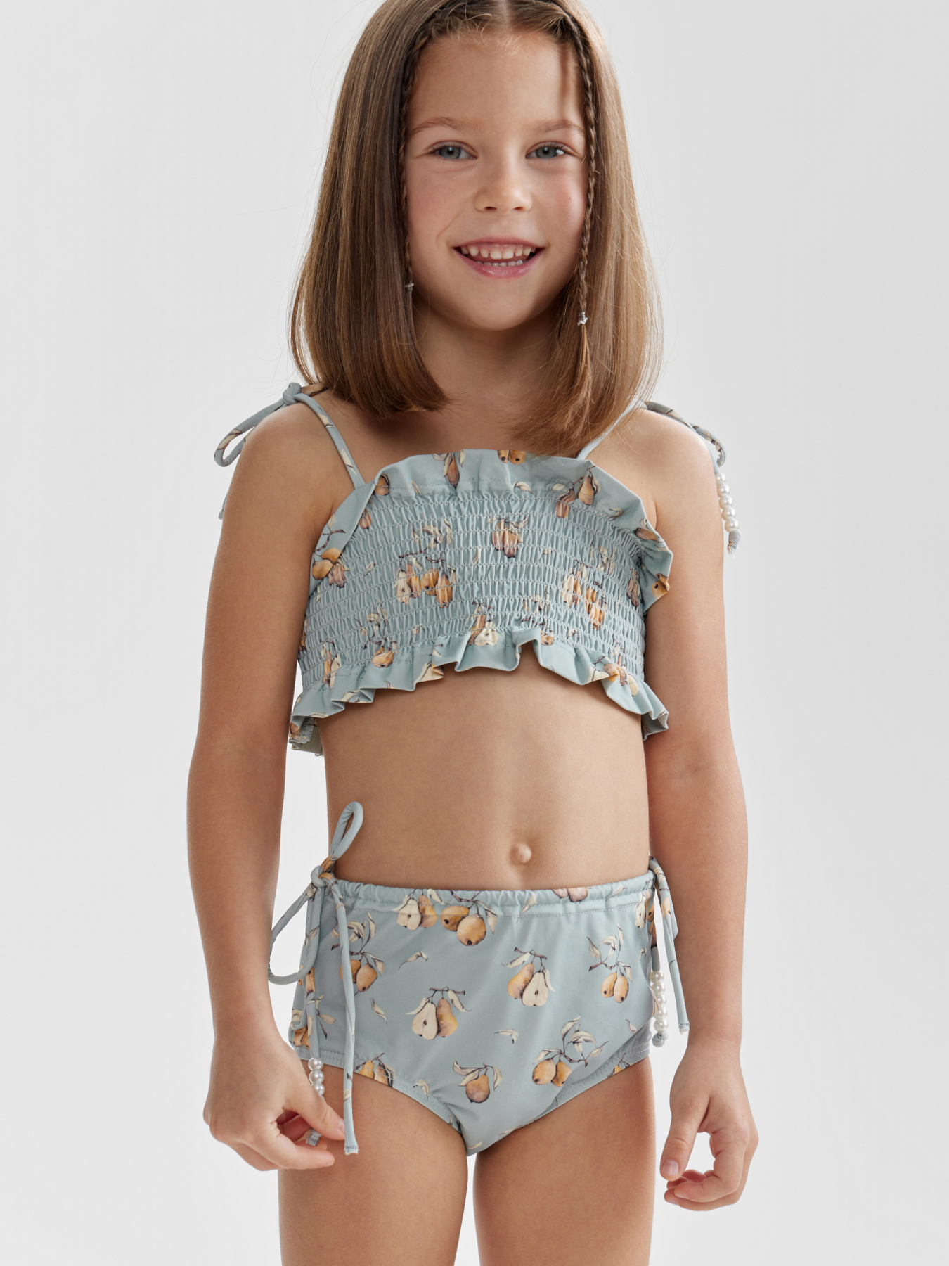 Купальник для девочек двухпредметный (лиф купальный, плавки)