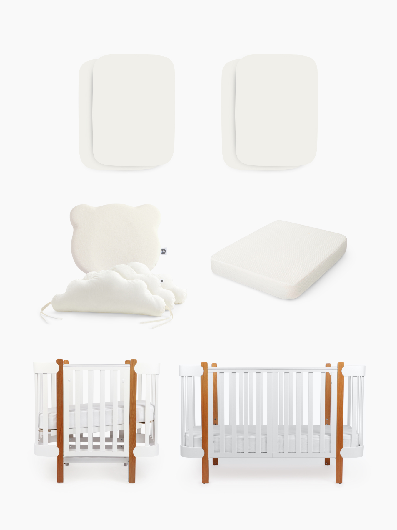 Кроватка Mommy Lux с матрасом и бортиками