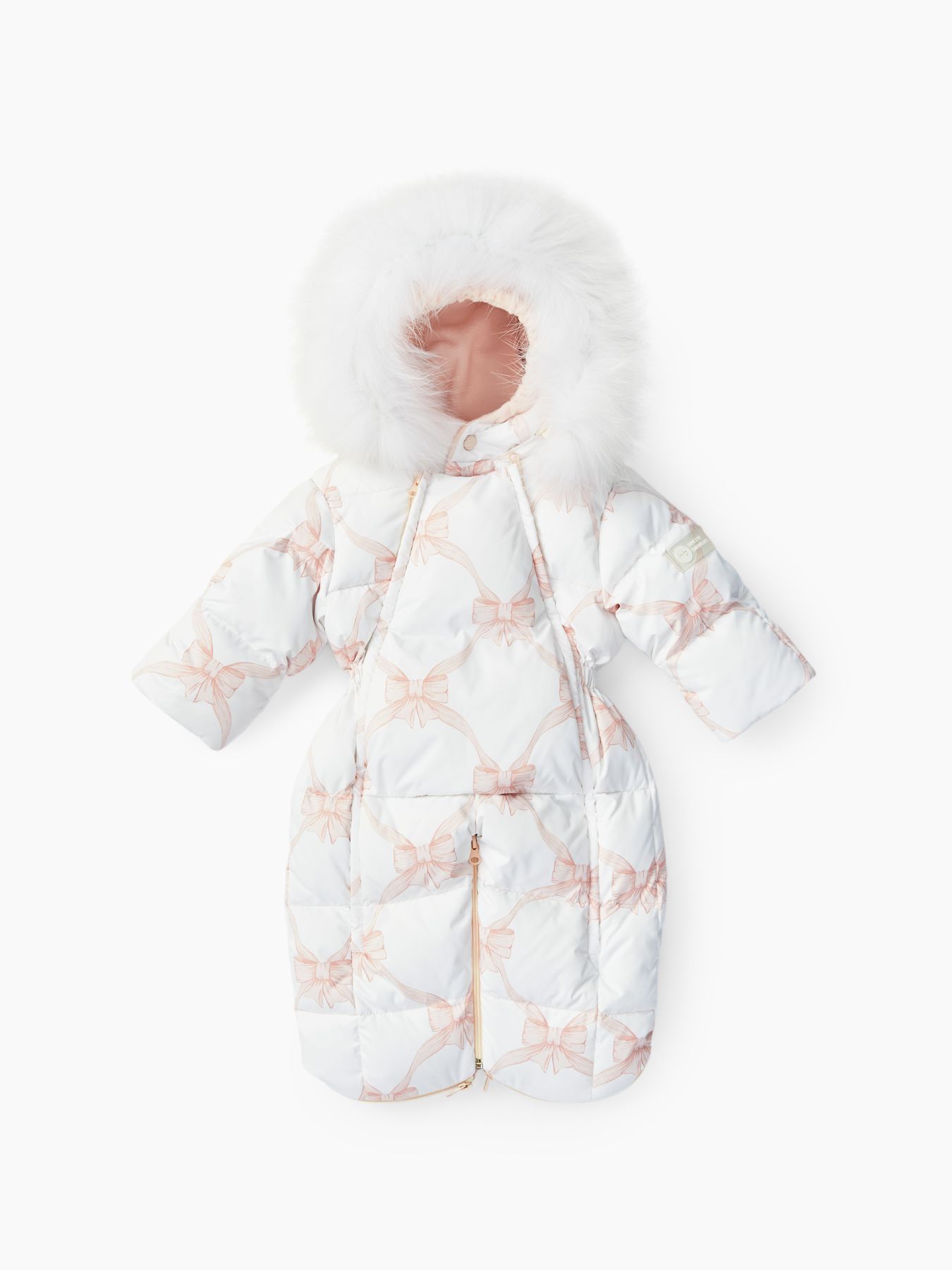 Комбинезон детский (белый (банты) / white (bows), 68–74)