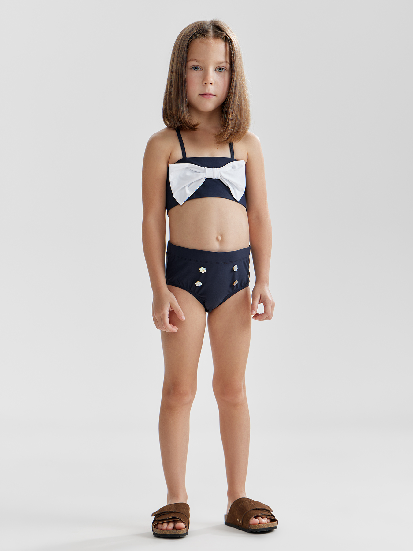 Купальник для девочек двухпредметный (лиф купальный, плавки)