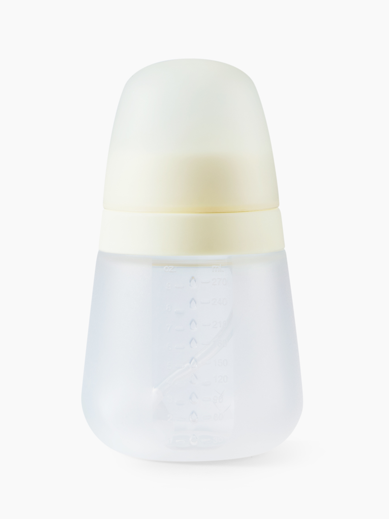 Бутылочка силиконовая с крышкой и 2 силиконовыми сосками, 270 мл