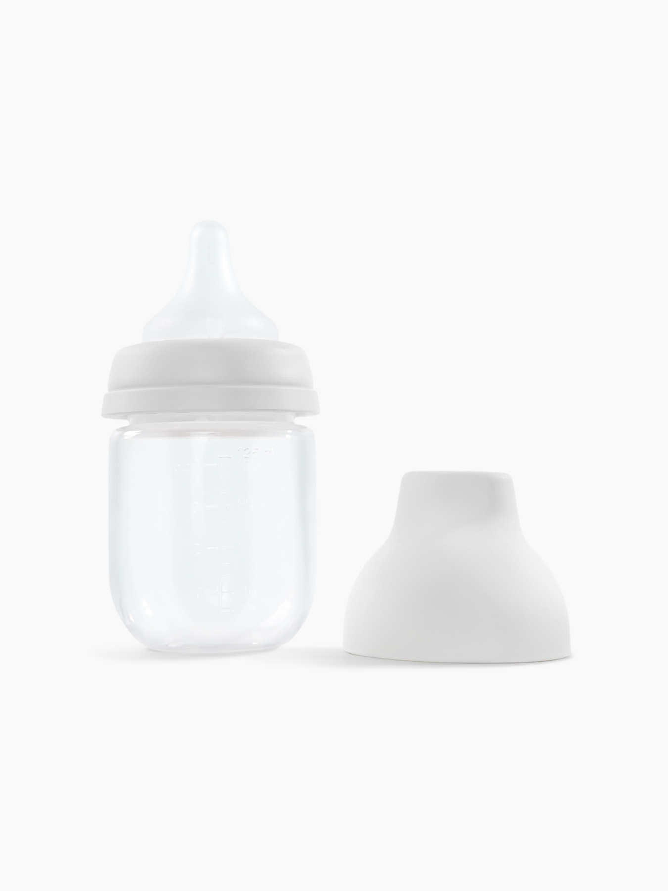 Бутылочка с крышкой и силиконовой соской, 125 мл