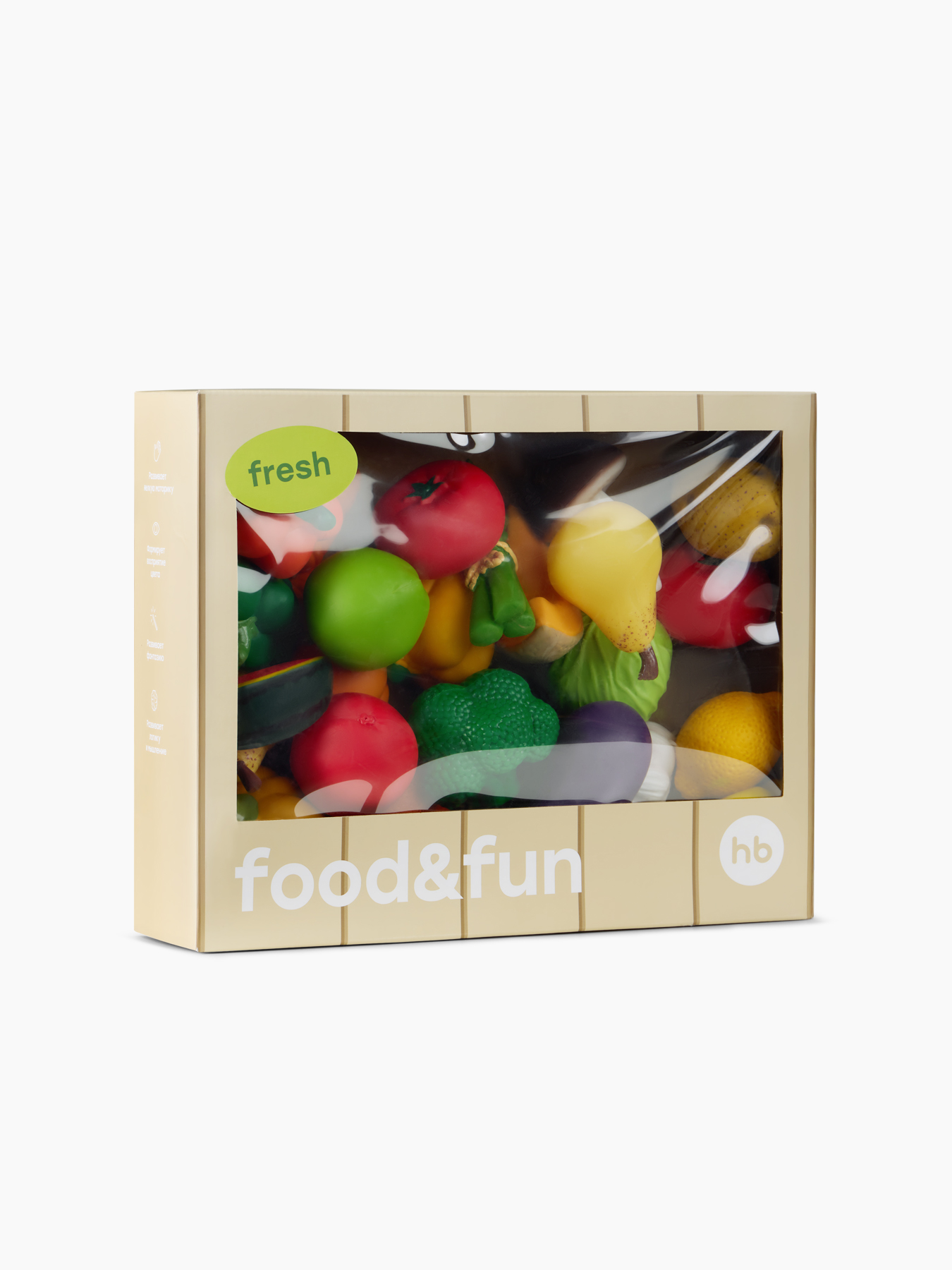 Игрушечный набор овощей и фруктов FOOD&FUN 