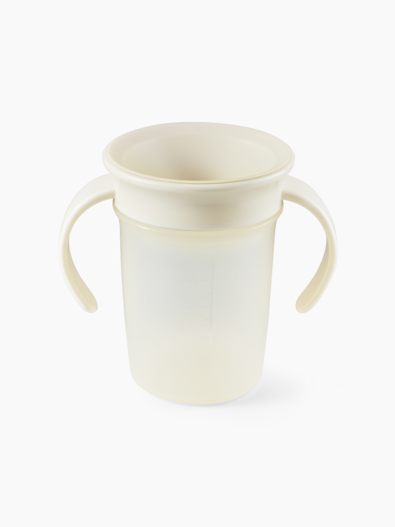 Поильник с ручками 360°, 220 мл (cream)