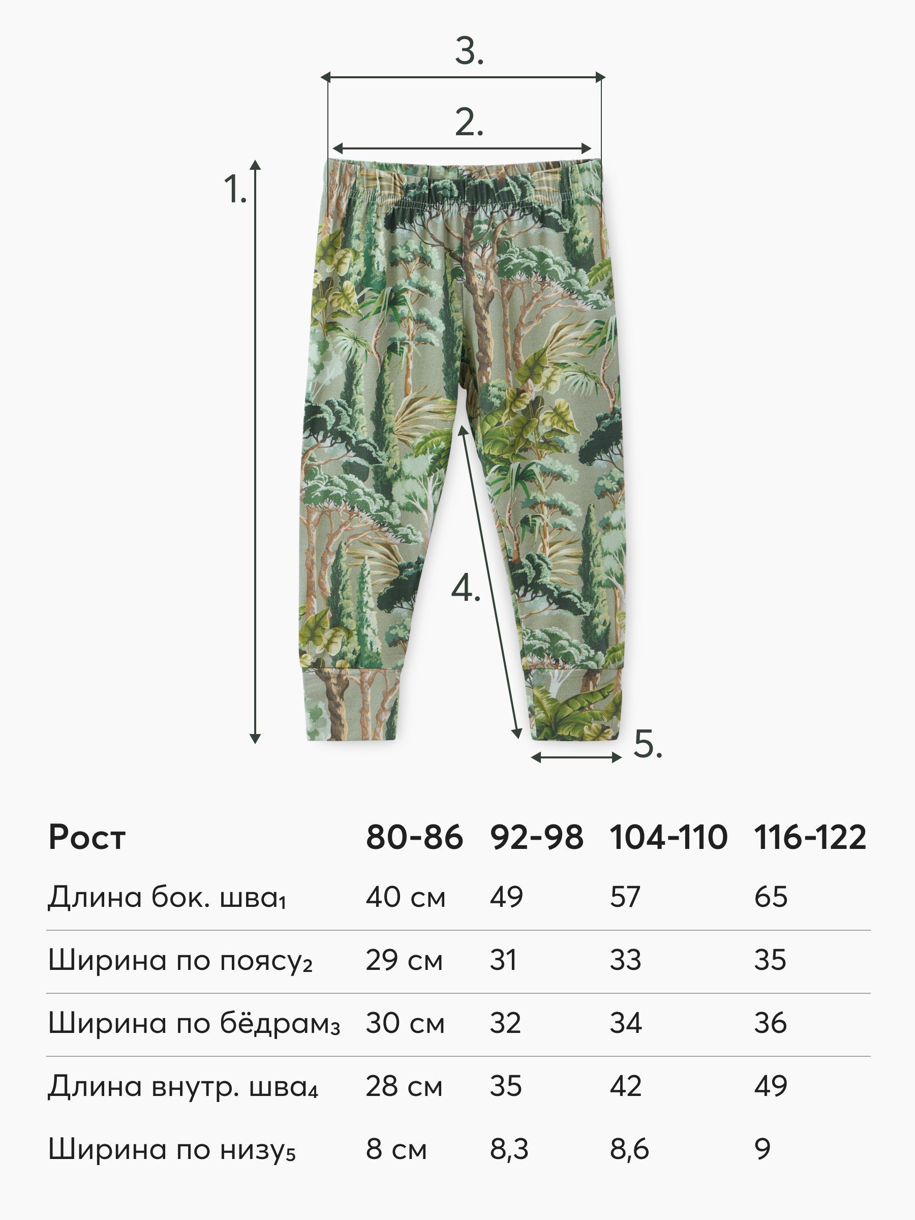 Пижама детская (зелёный / green, 80-86)