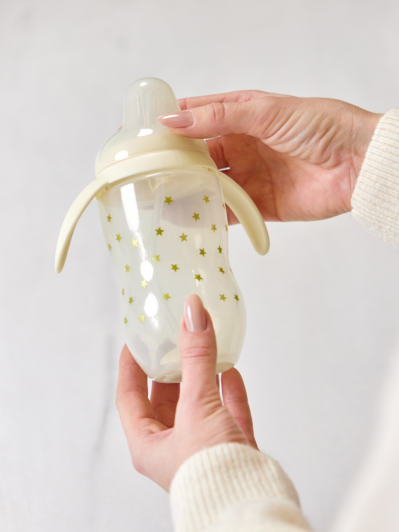 Поильник с трубочкой и ручками, 360 мл