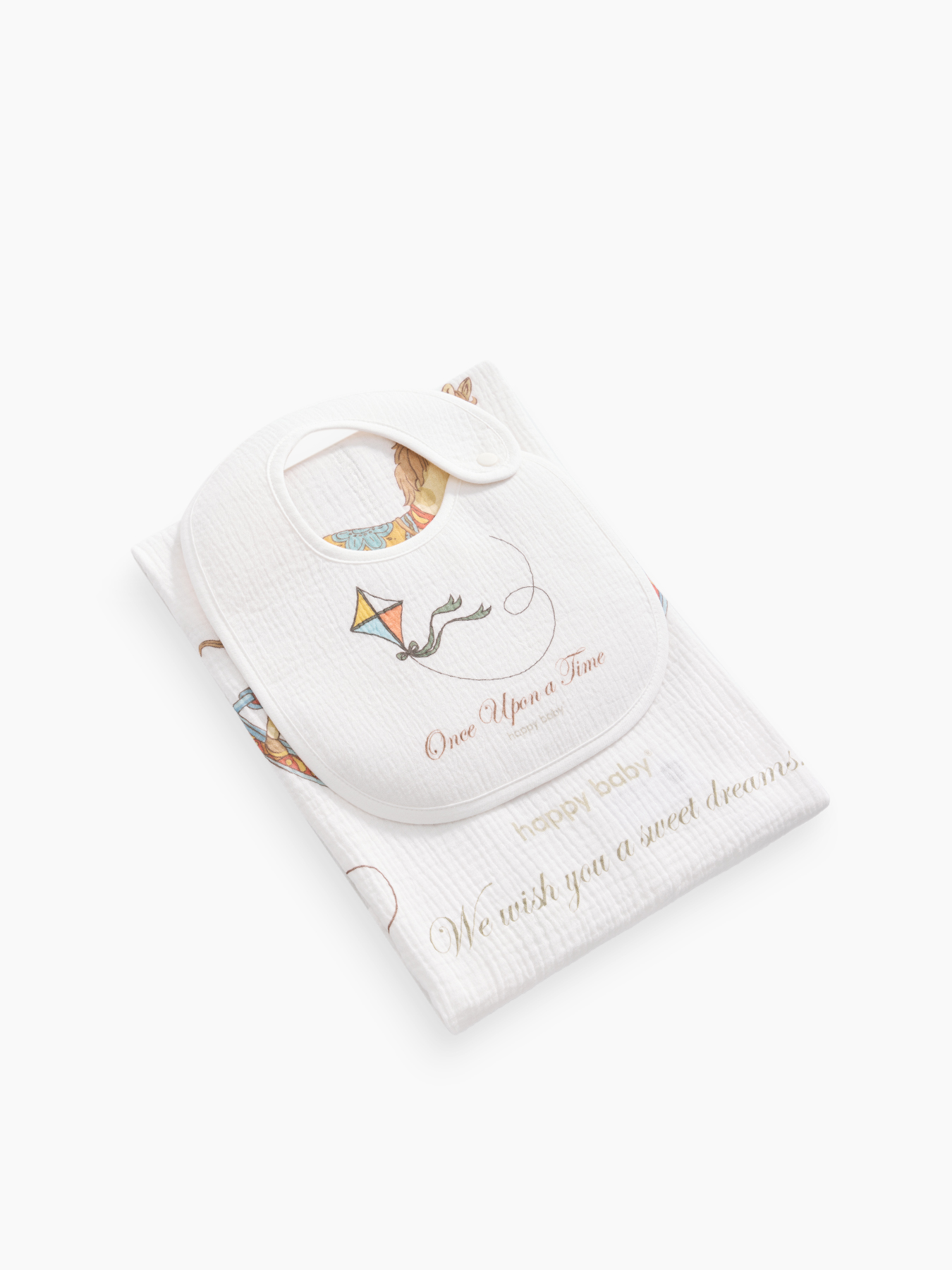 Набор пеленка и нагрудник для детей