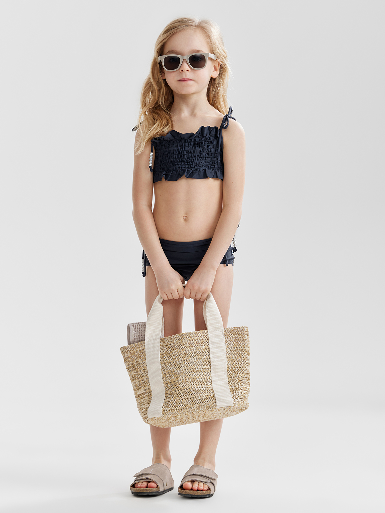 Купальник для девочек двухпредметный (лиф купальный, плавки)