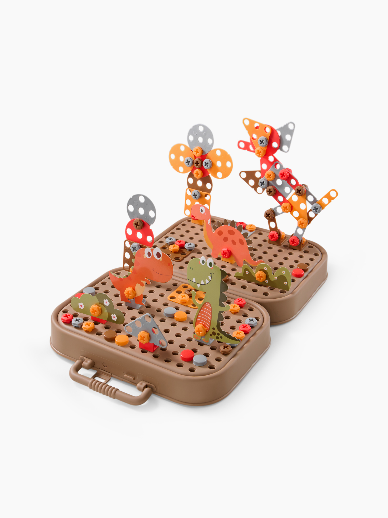 Конструктор детский с шуруповертом brown