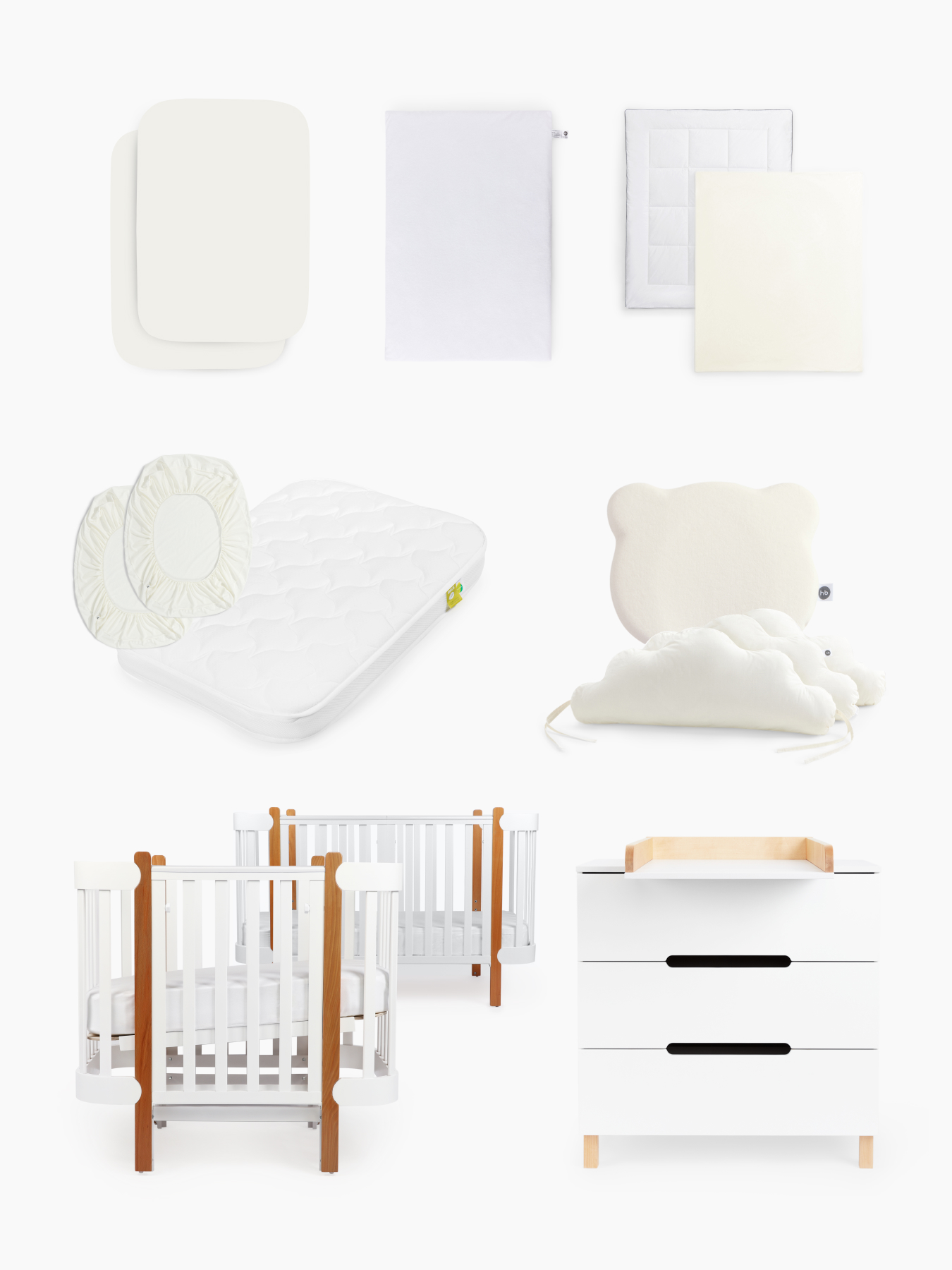 Кроватка-трансформер + комод LUX 9 предметов