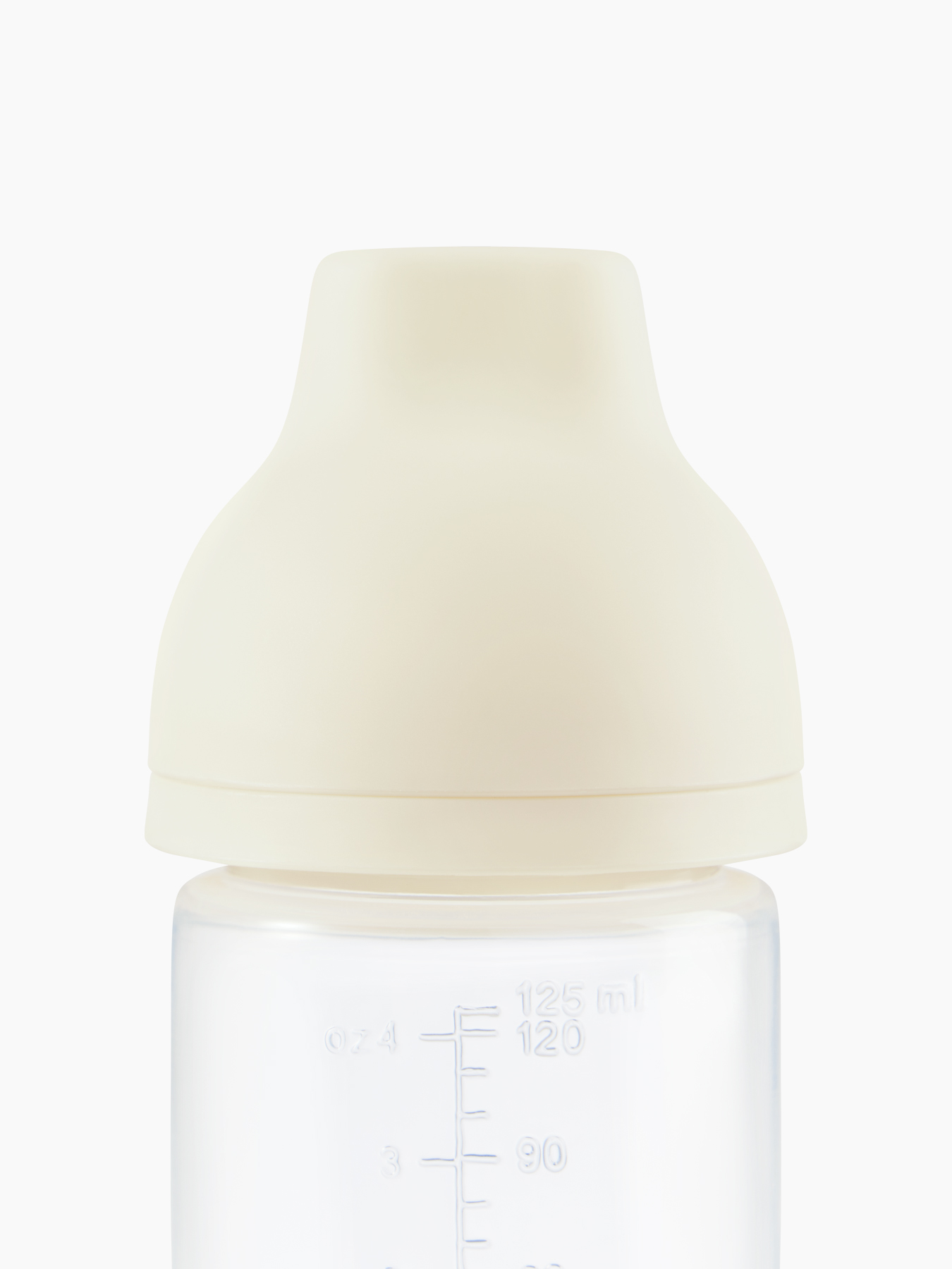 Бутылочка с крышкой и силиконовой соской, 125 мл