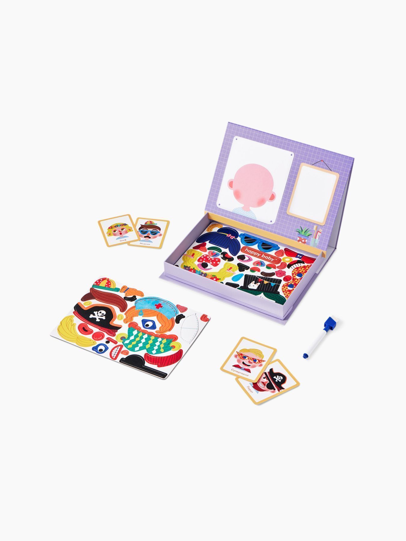 Игрушка: магнитный пазл HAPPY FACES