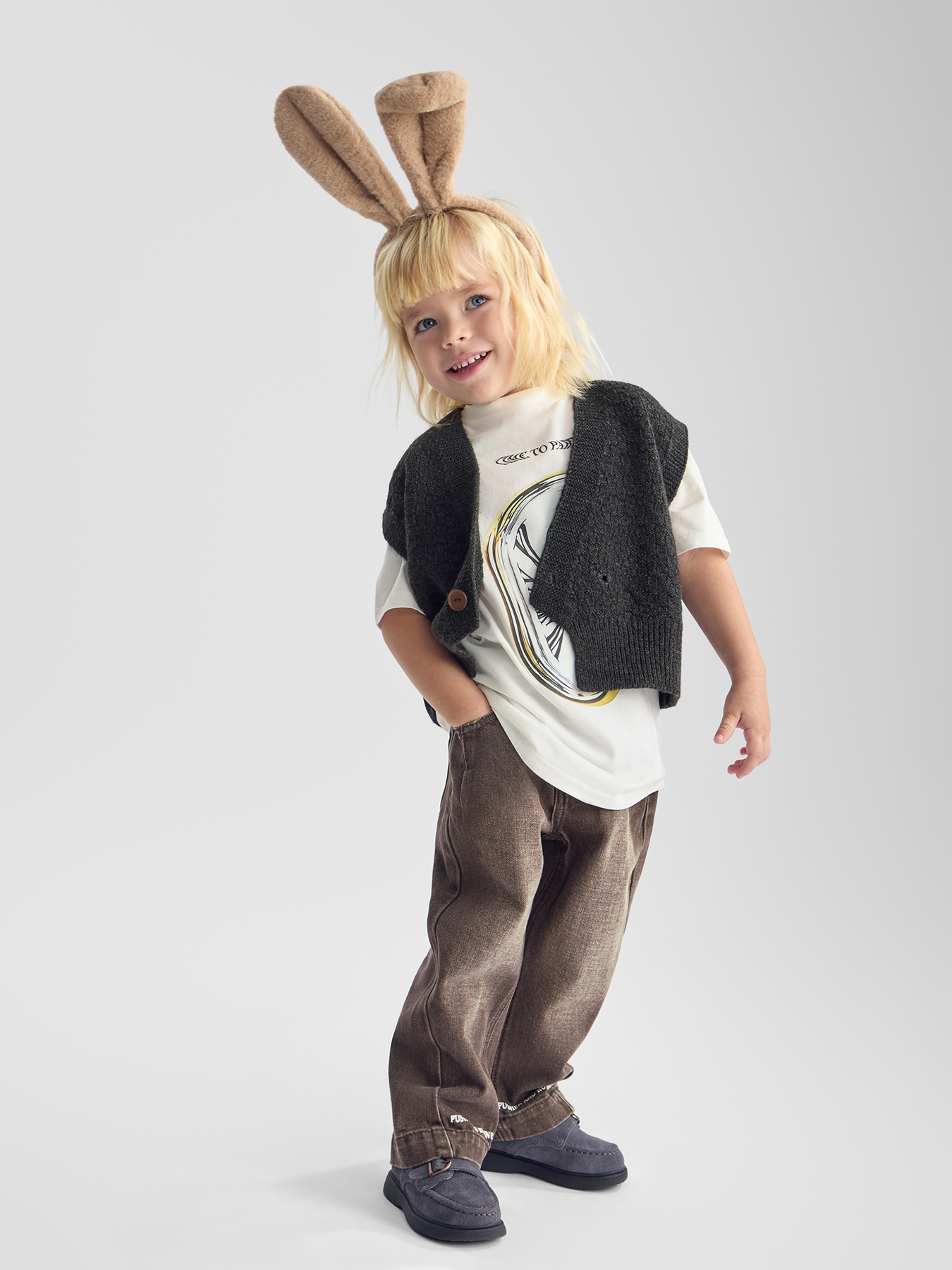 Ободок детский (коричневый / brown)