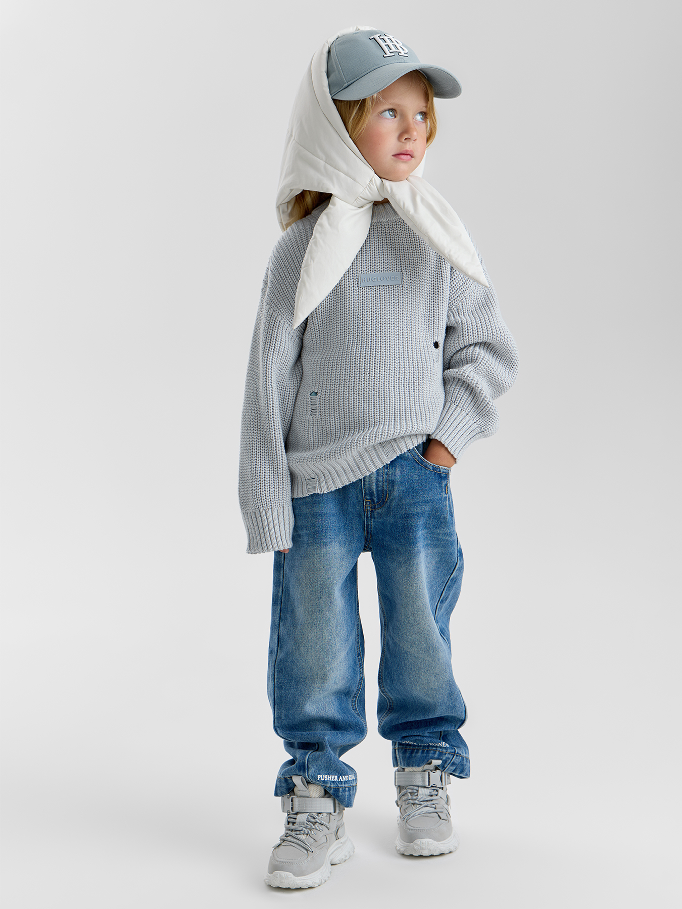 Кепка с косынкой детская