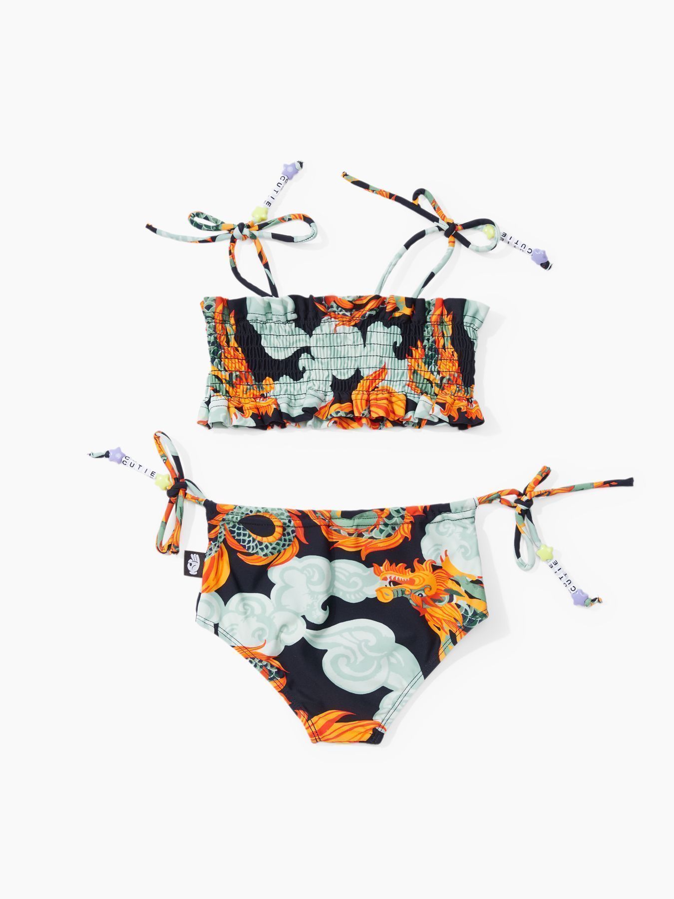 Купальник для девочек двухпредметный (лиф купальный, плавки)