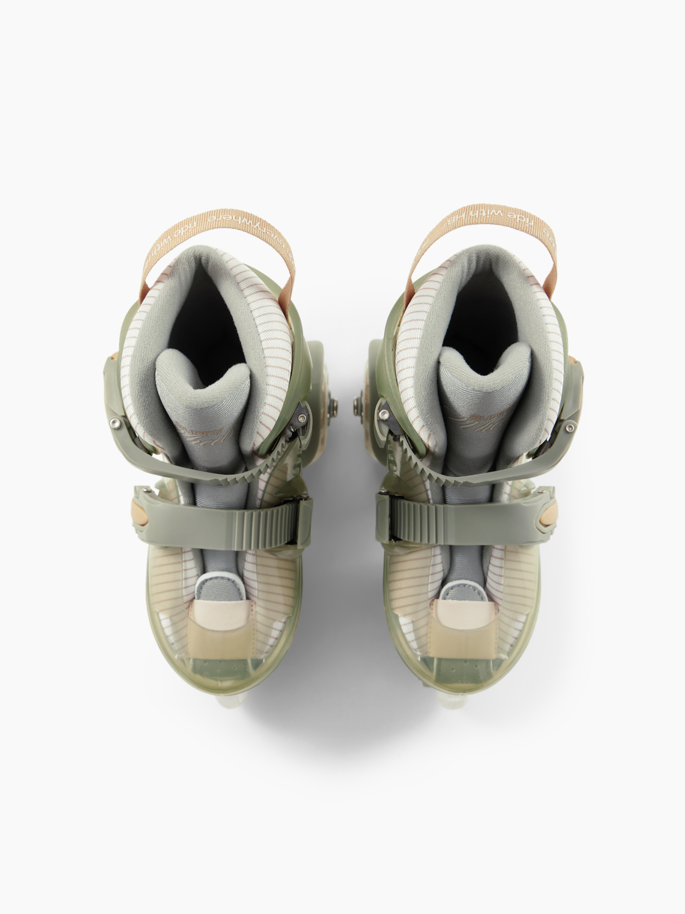 Раздвижные роликовые коньки детские SUNNY WHEELS (olive, S (26-29))