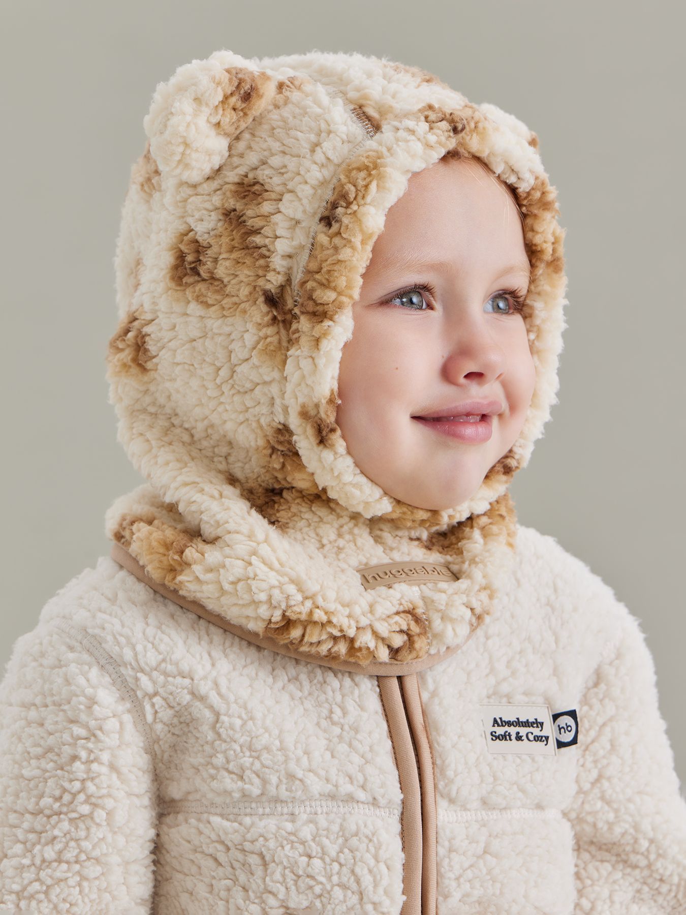 Шапочка-шлем детская флисовая