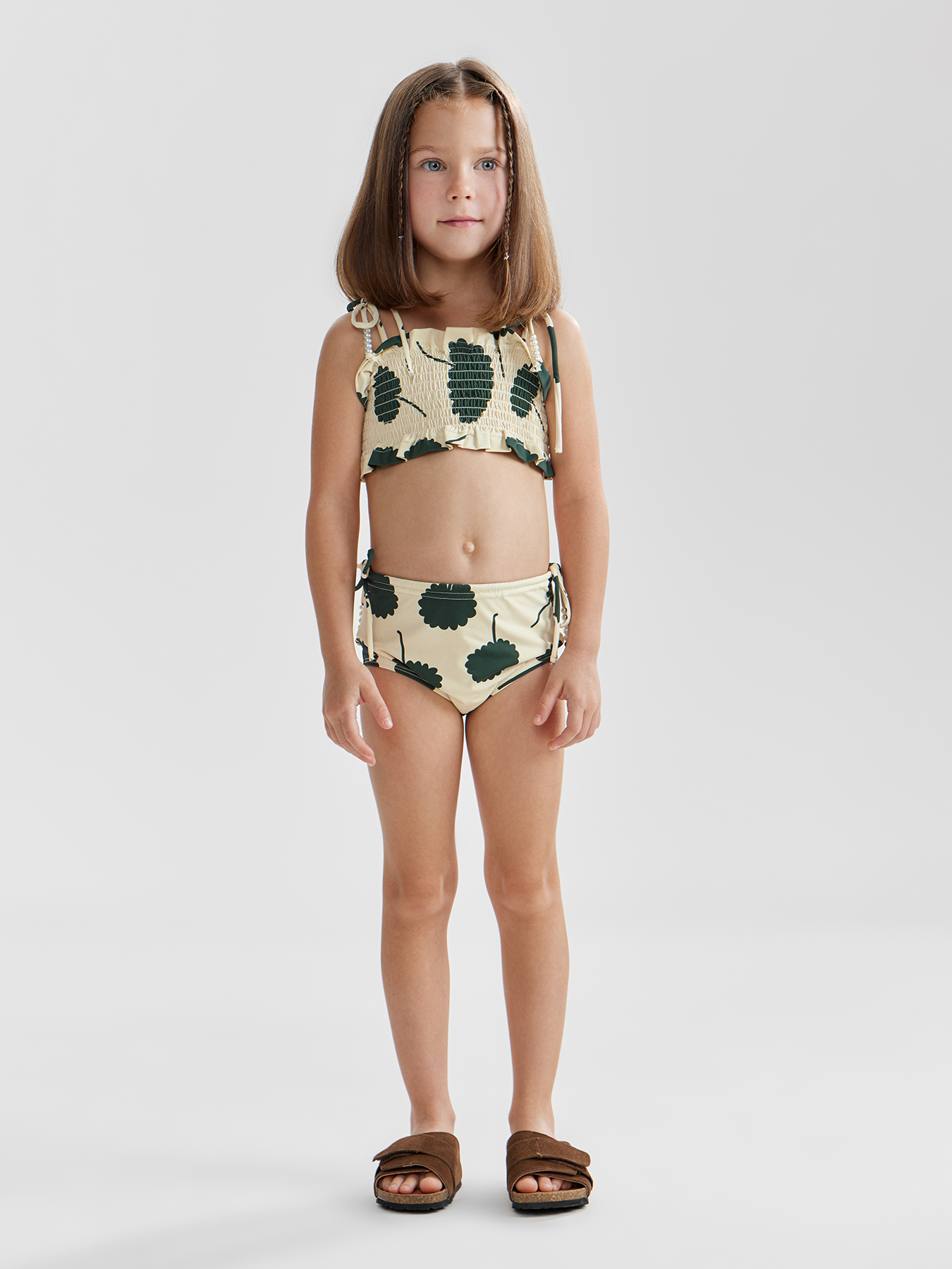 Купальник для девочек двухпредметный (лиф купальный, плавки)