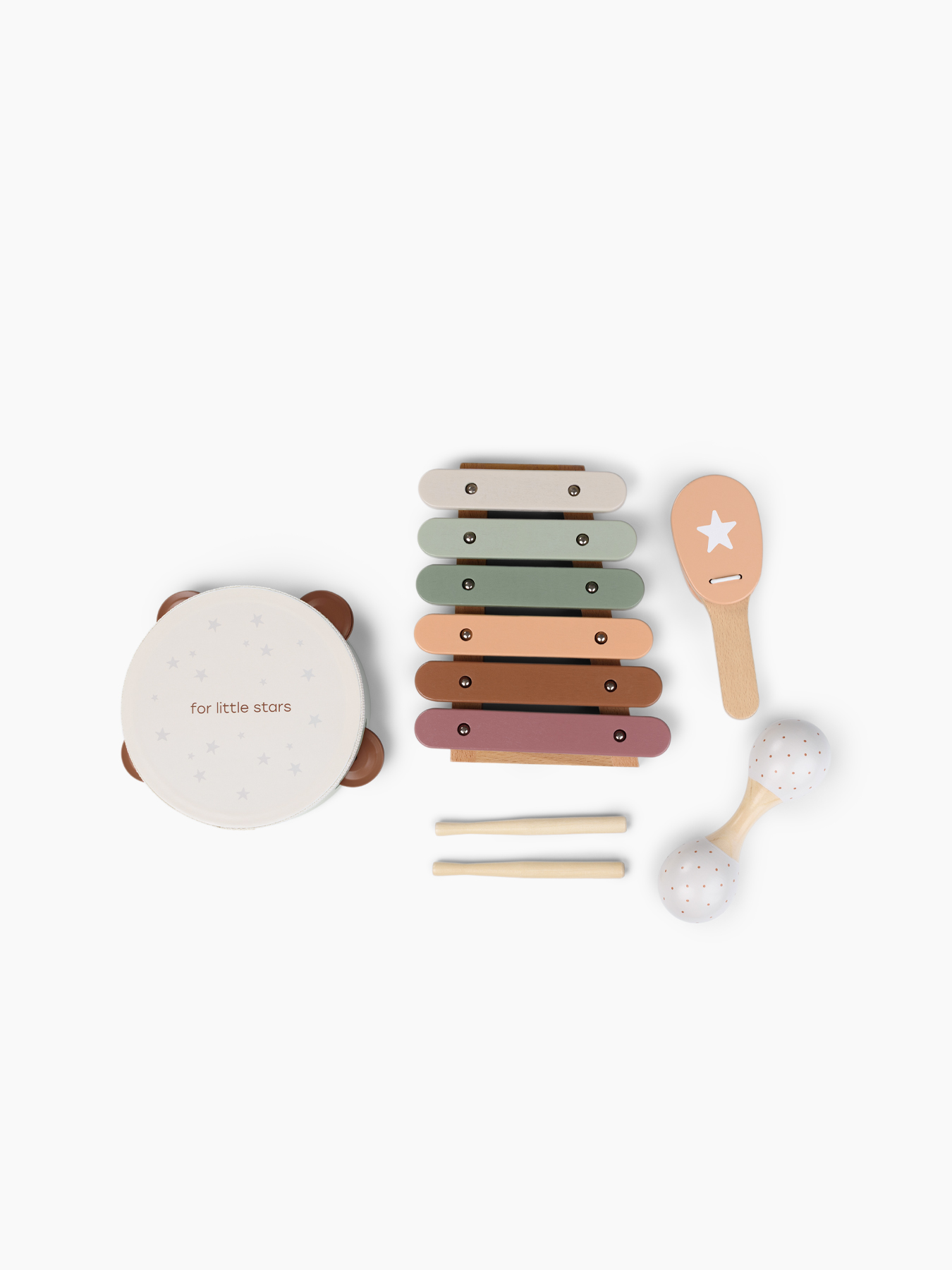 Игровой набор музыкальных инструментов Happy Rhythm Set beige