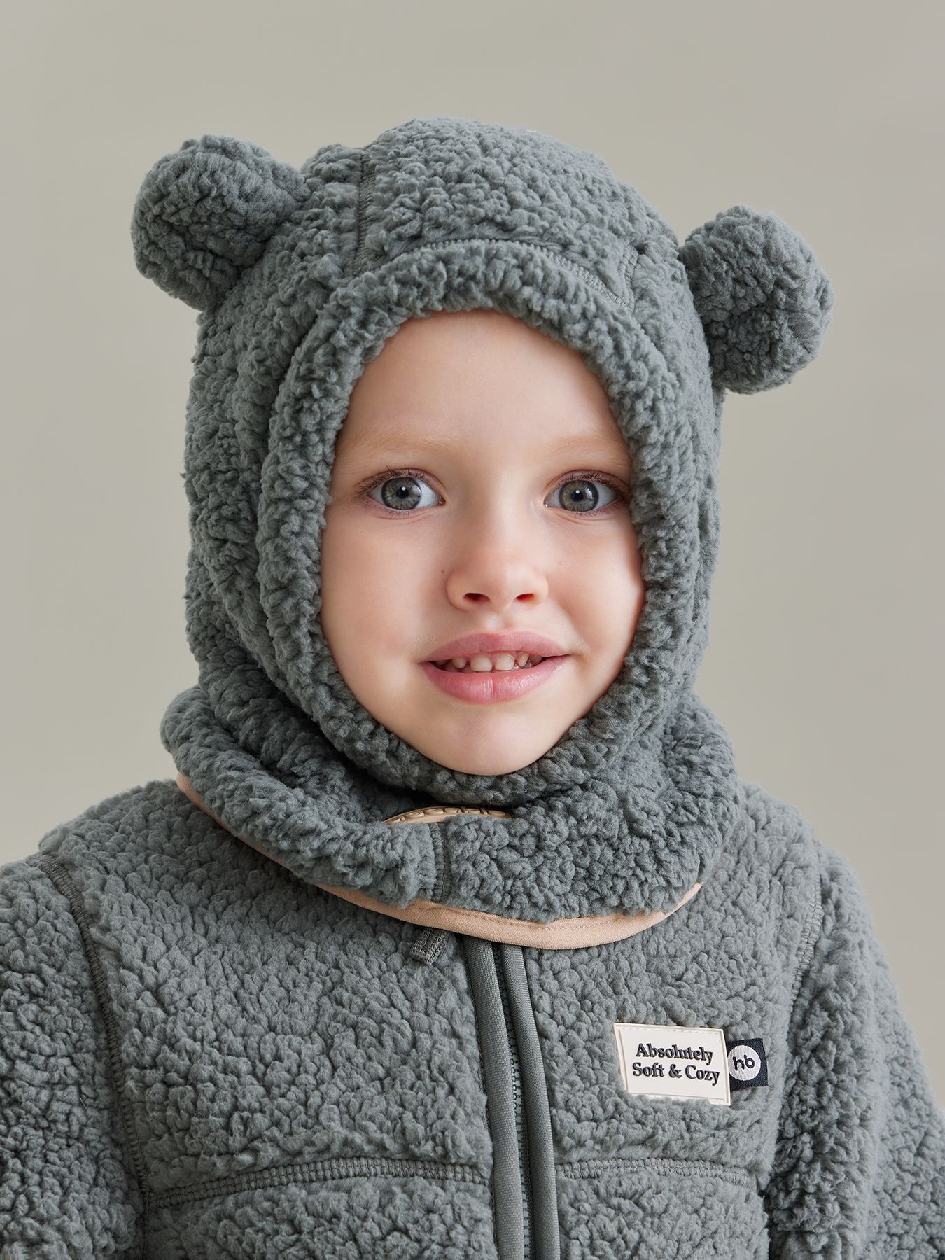 Шапочка-шлем детская флисовая