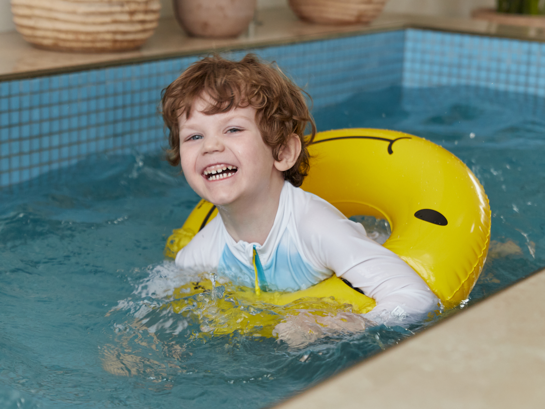 Круг для плавания SMILE (yellow)