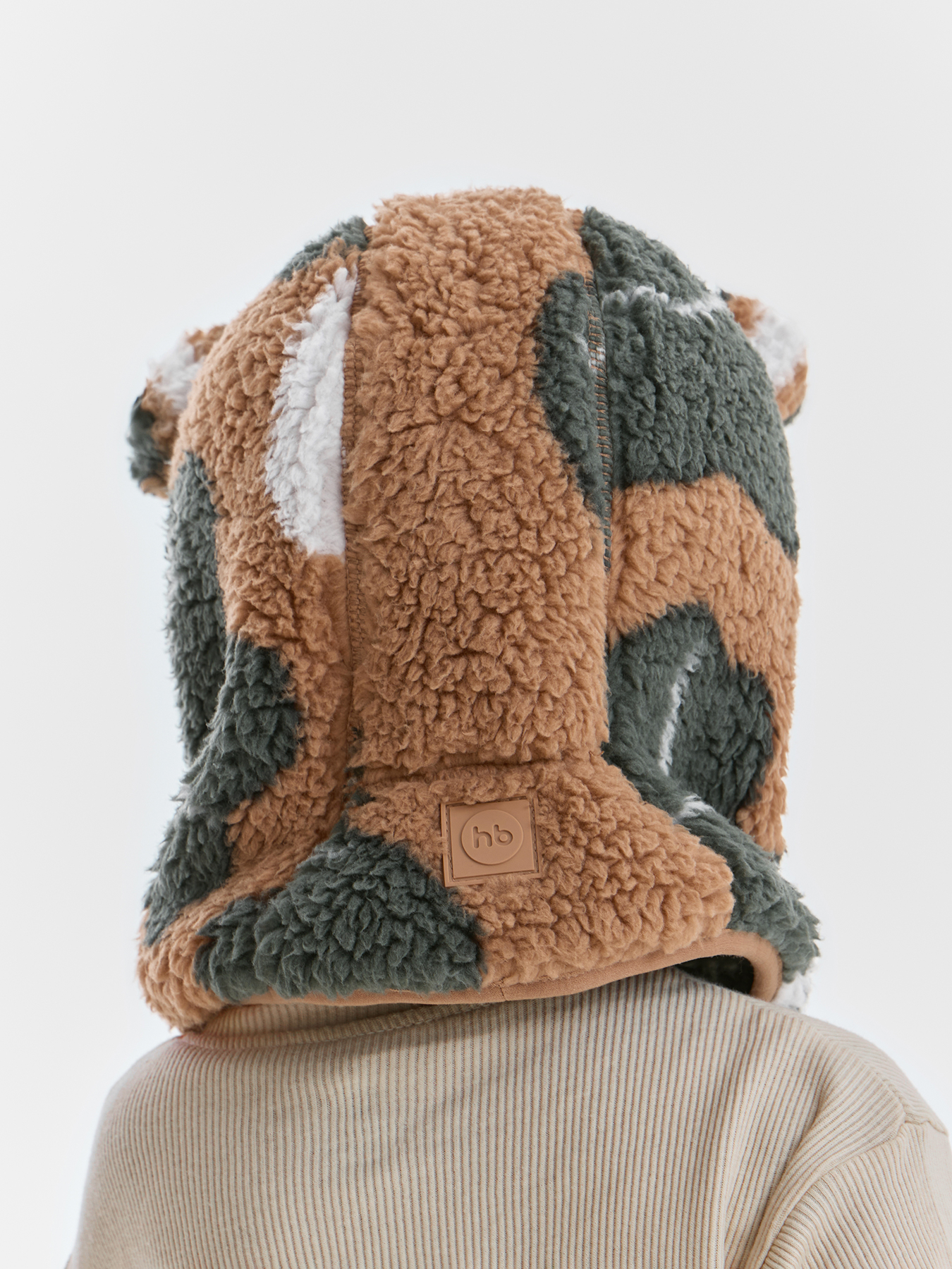 Шапочка-шлем детская флисовая