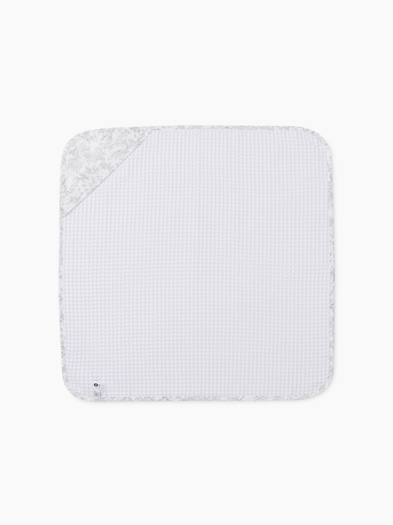 Полотенце с капюшоном 100х100 см (белый)