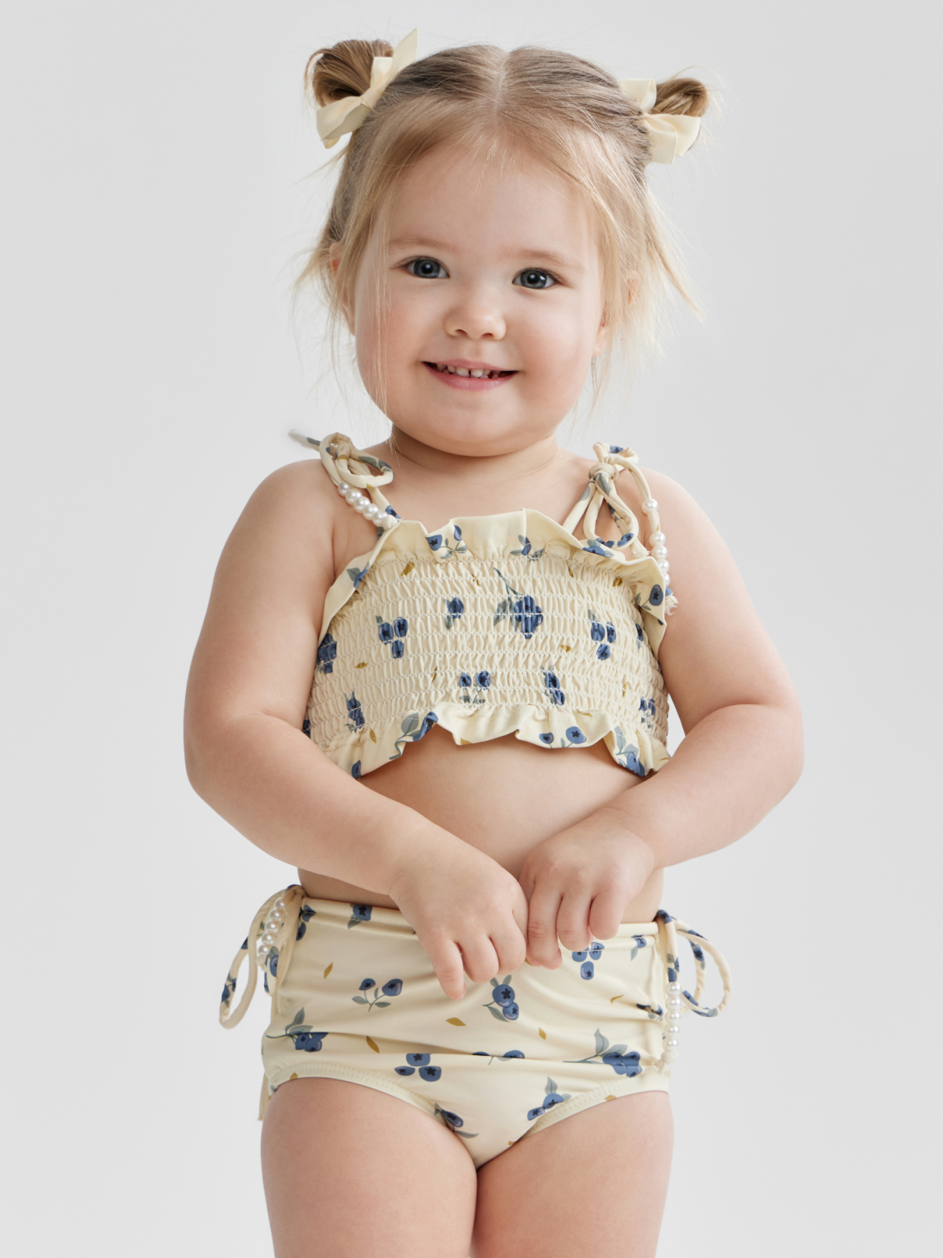 Купальник для девочек двухпредметный (лиф купальный, плавки)