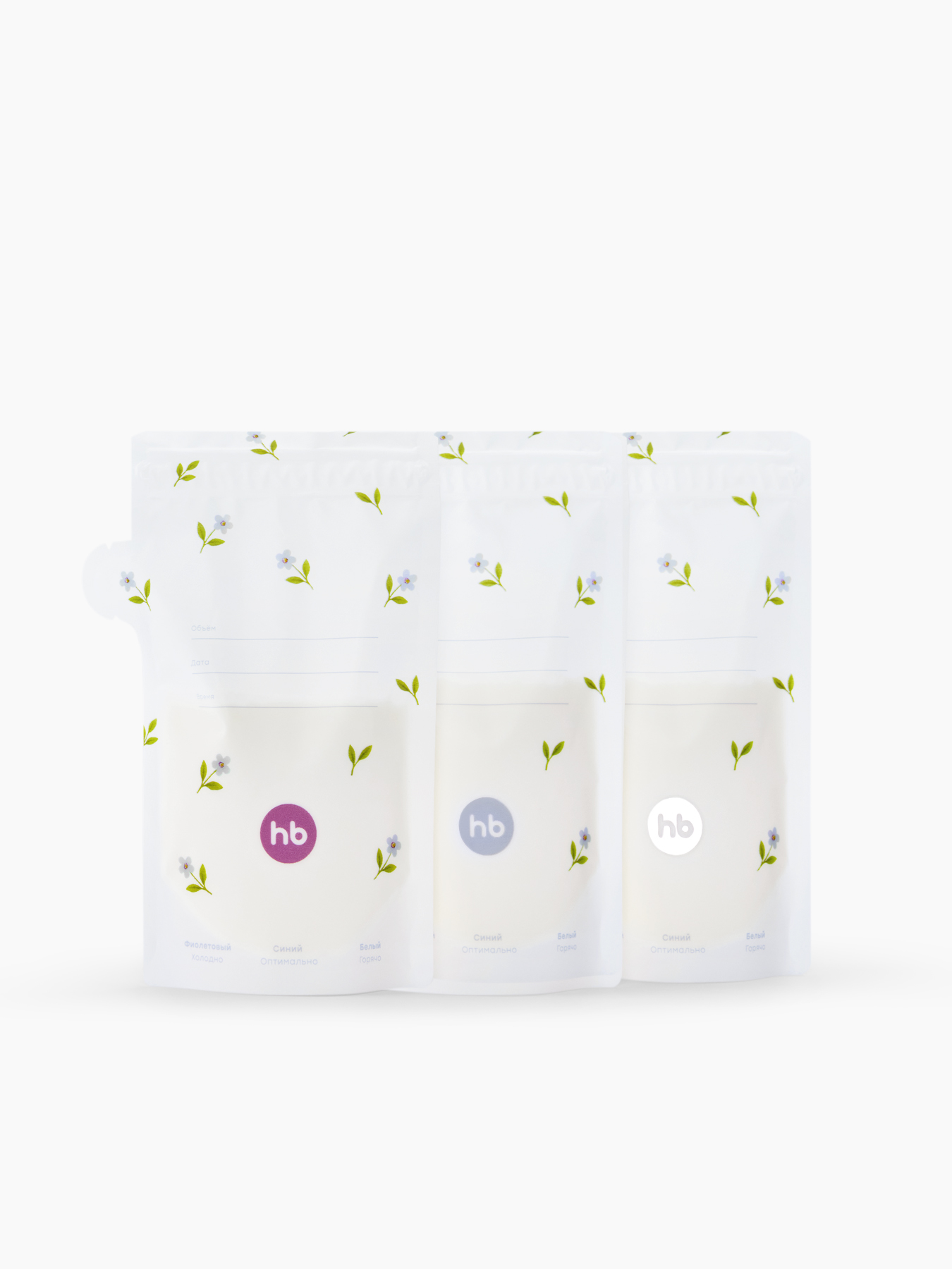 Пакеты для хранения грудного молока flowers