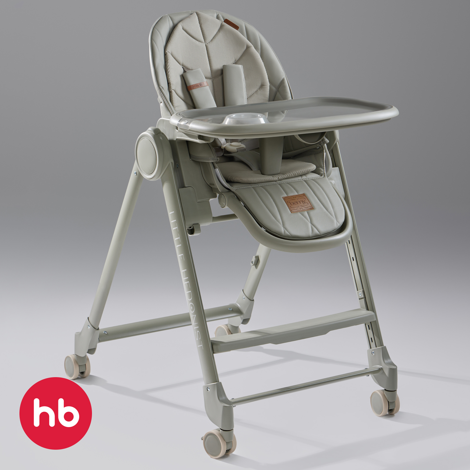 Набор со стульчиком для кормления BERNY LUX grey new