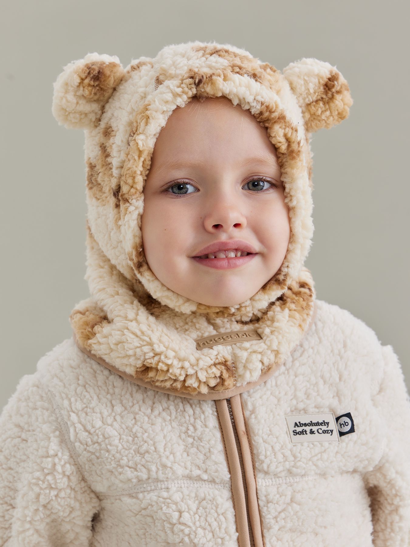 Шапочка-шлем детская флисовая