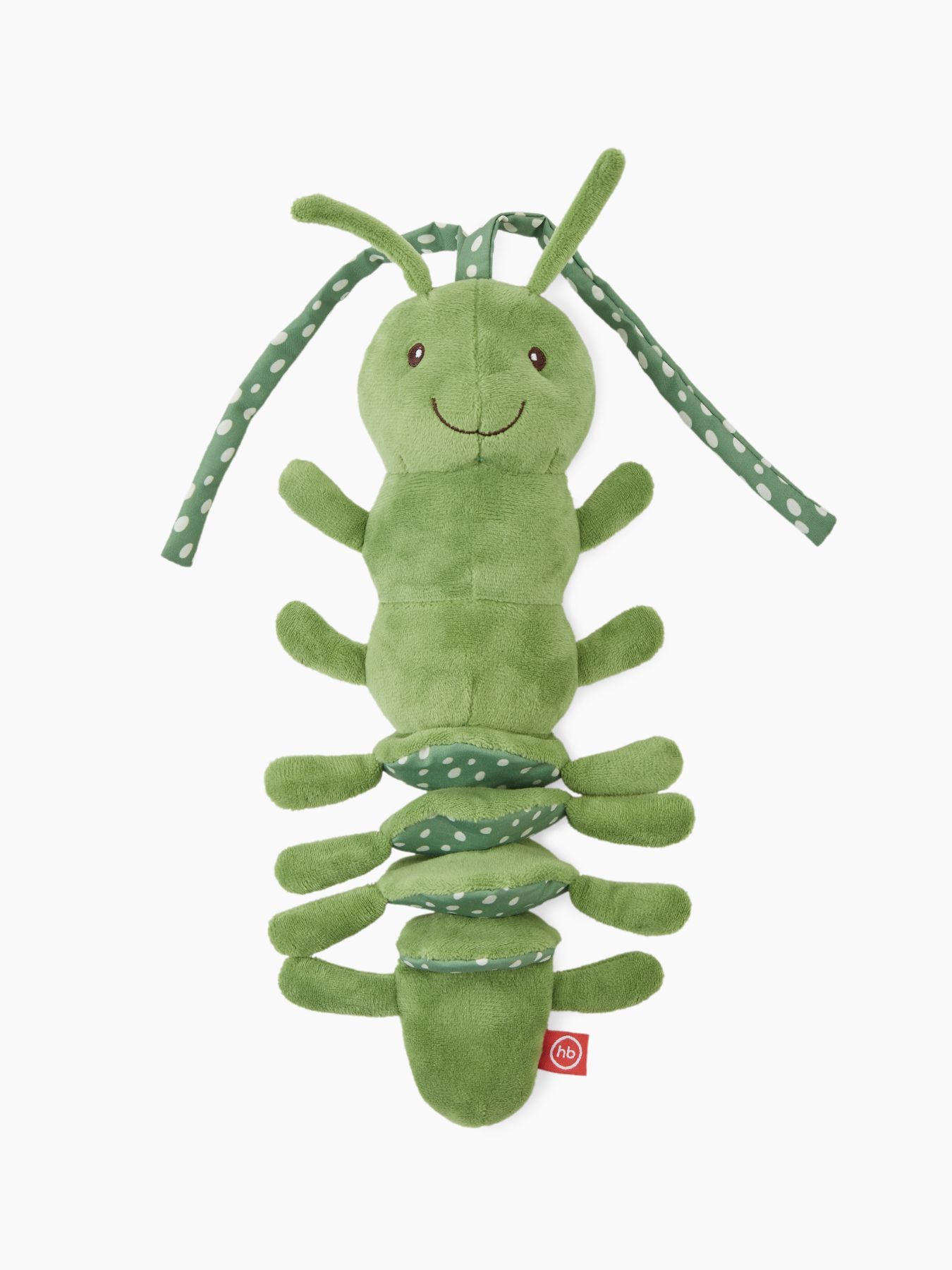 Подвесная игрушка-растяжка с вибрацией Гусеничка