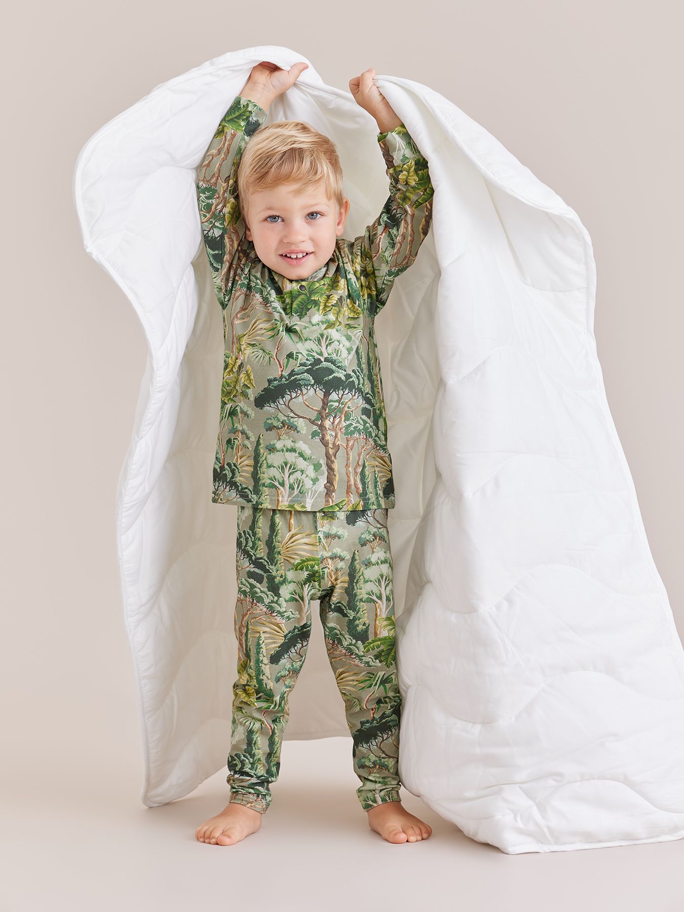 Пижама детская (зелёный / green, 80-86)