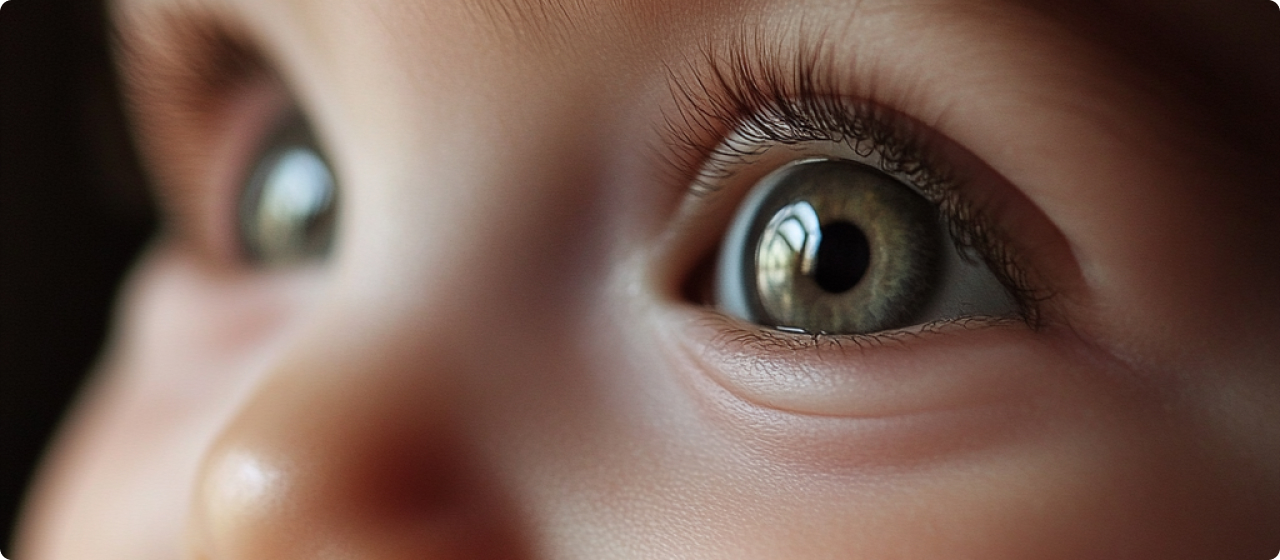 Как новорожденный видит месяц за месяцем?