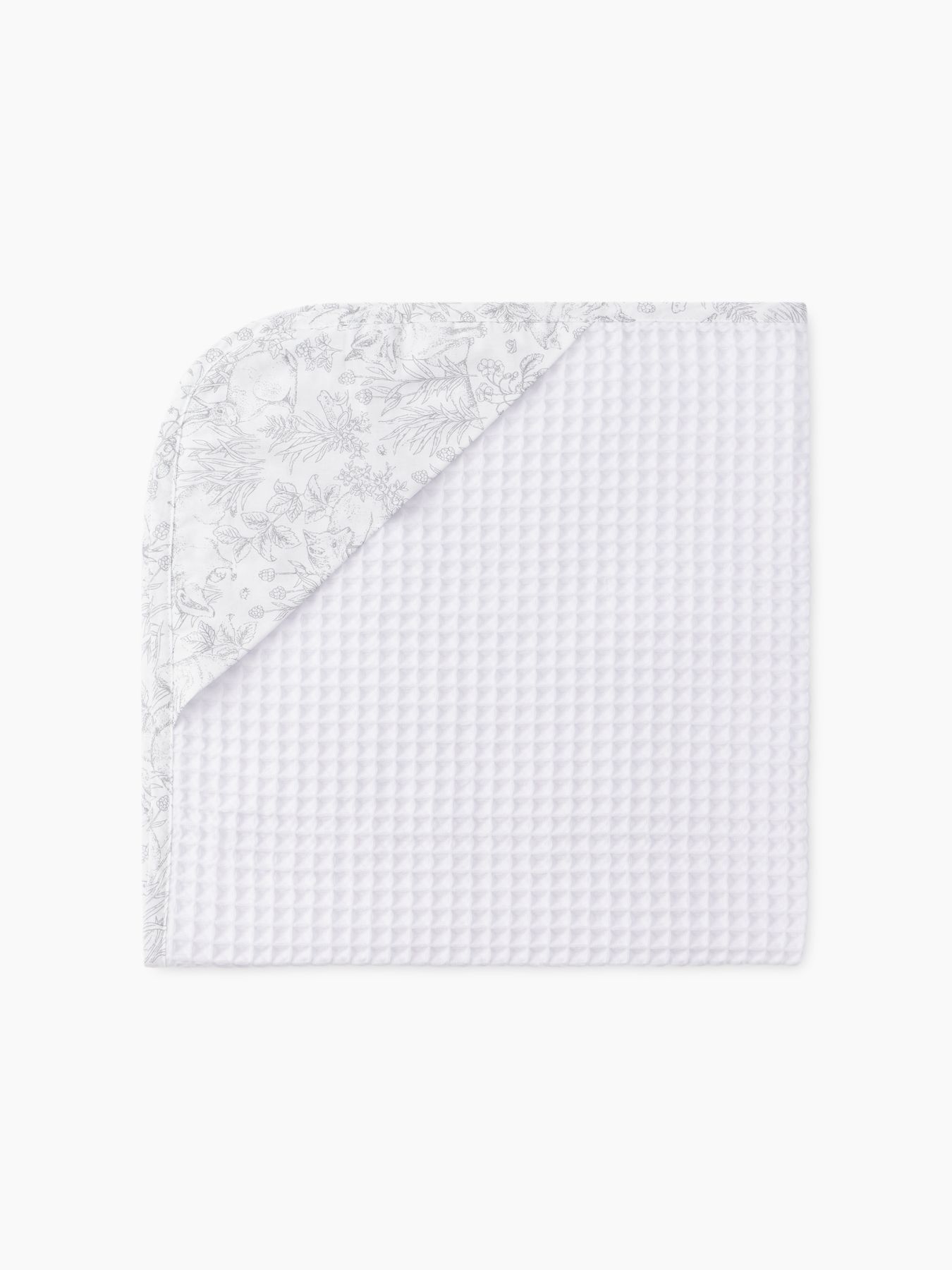 Полотенце с капюшоном 100х100 см (белый)