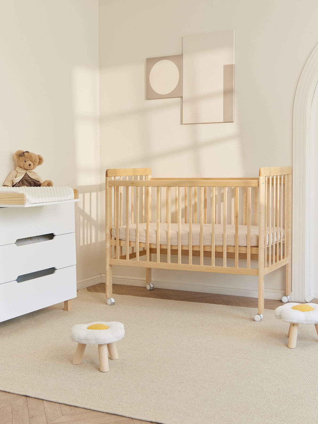 Комплект: Кроватка детская MIRRA LIGHT c матрасом и простынёй