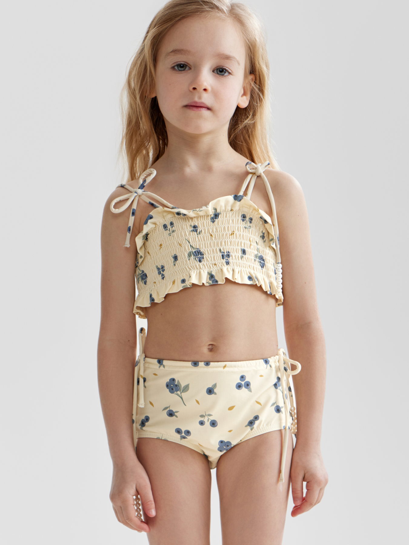 Купальник для девочек двухпредметный (лиф купальный, плавки)