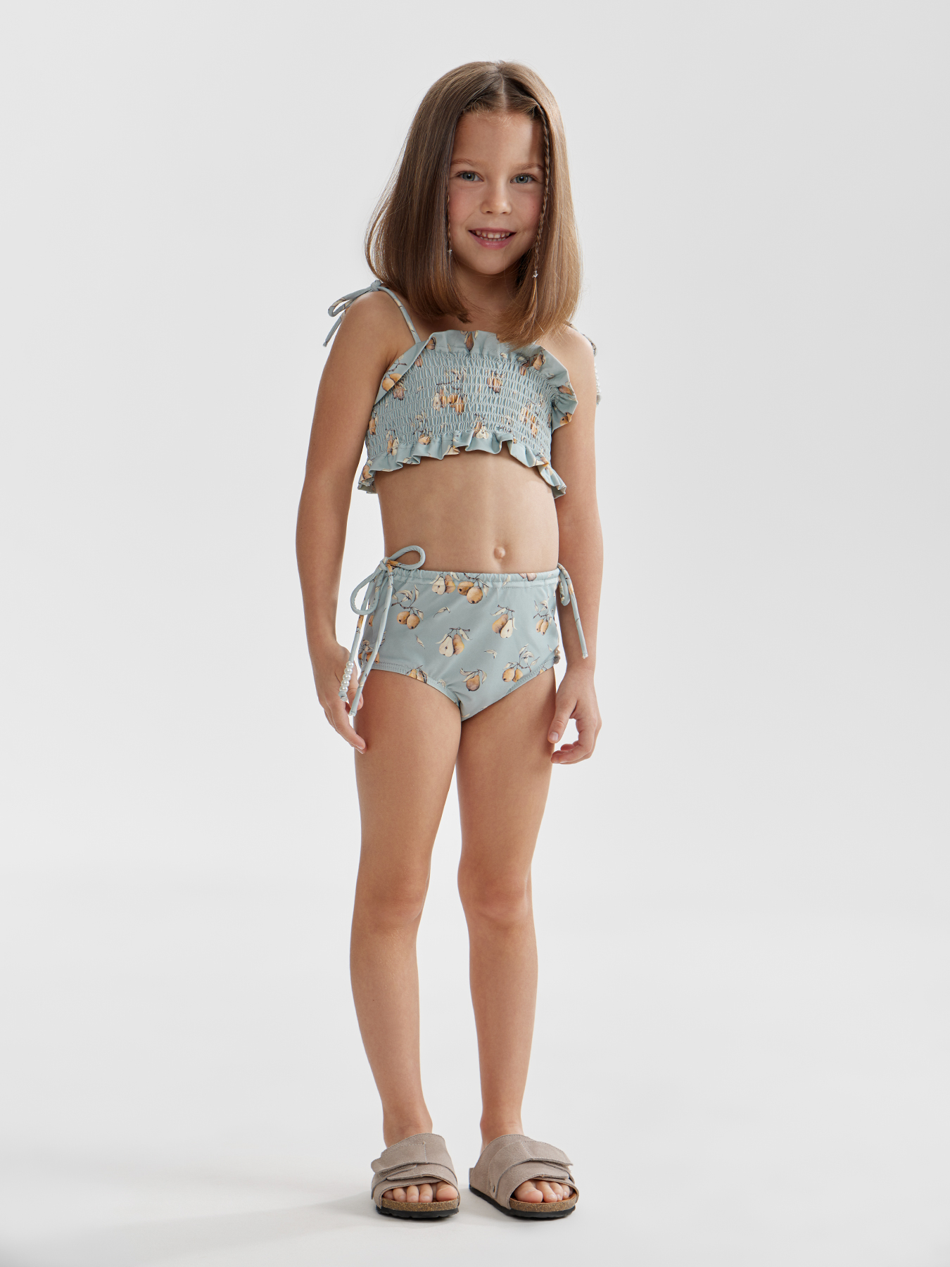 Купальник для девочек двухпредметный (лиф купальный, плавки)