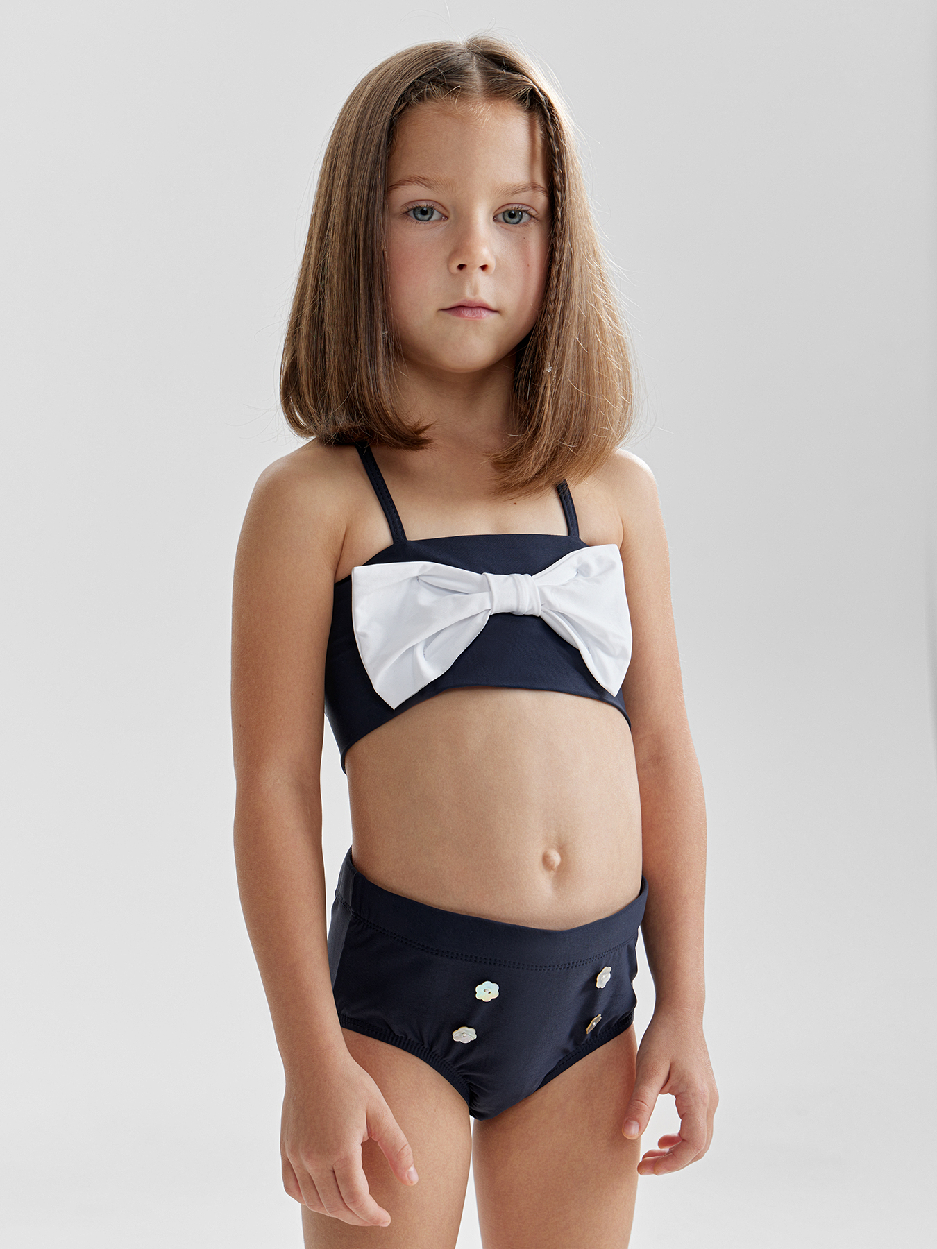 Купальник для девочек двухпредметный (лиф купальный, плавки)