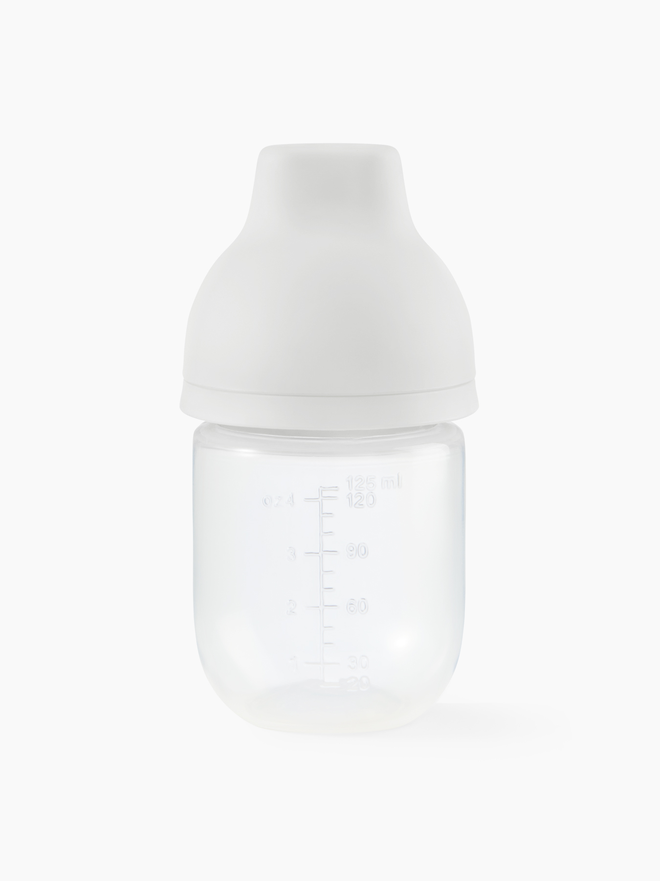 Бутылочка с крышкой и силиконовой соской, 125 мл