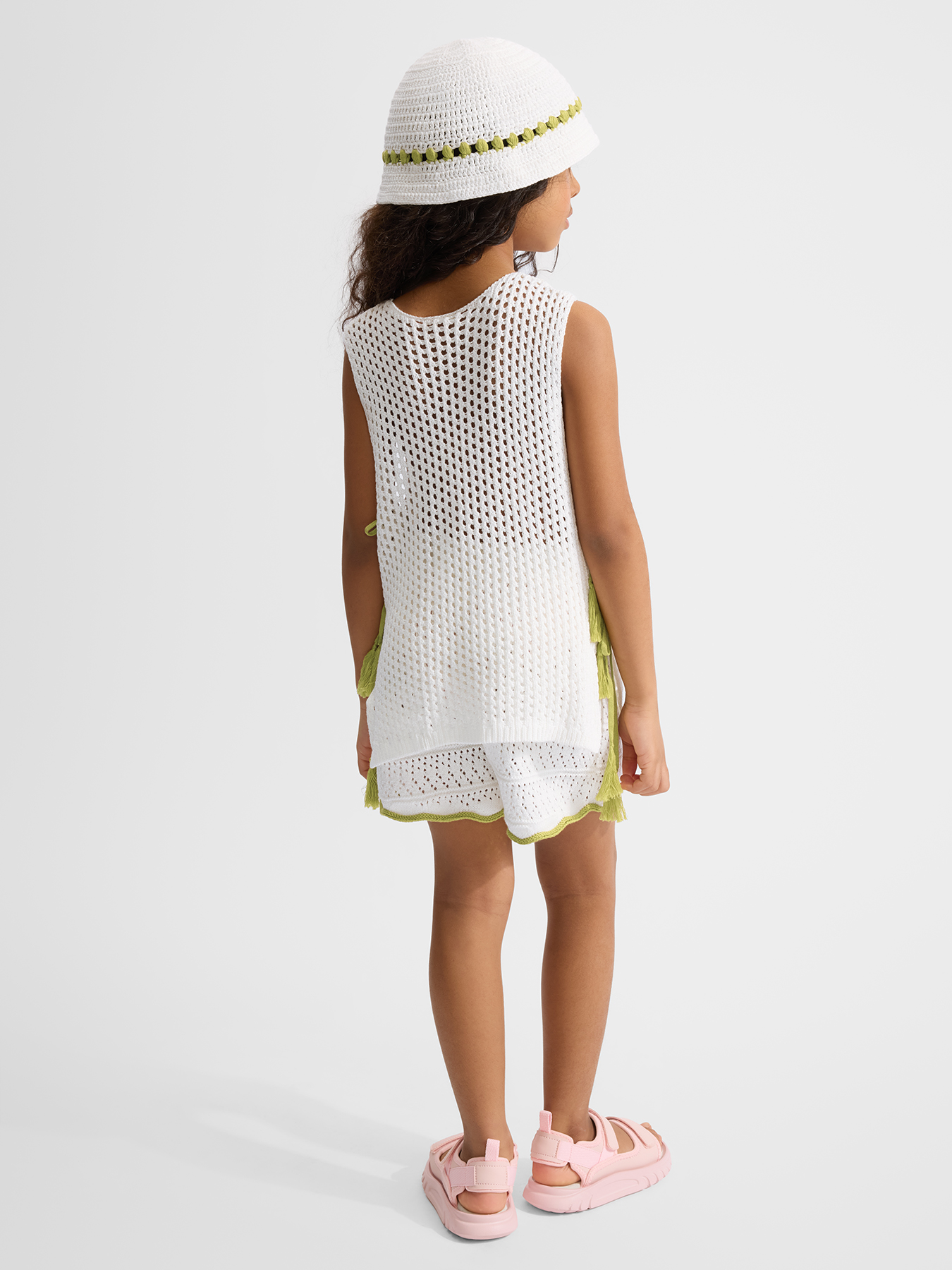 Комплект майка, шорты и панама для девочки