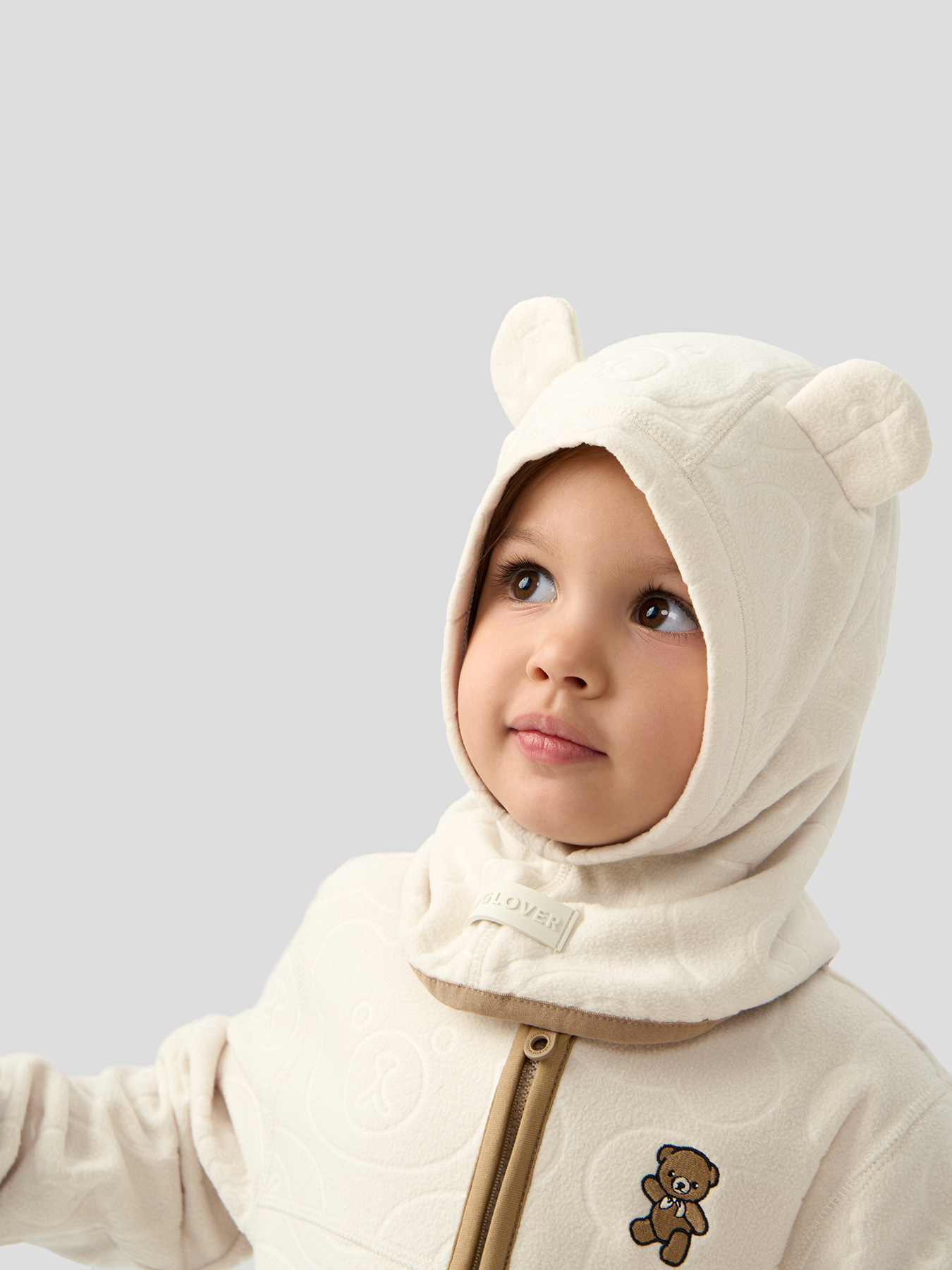 Шапочка-шлем детская флисовая