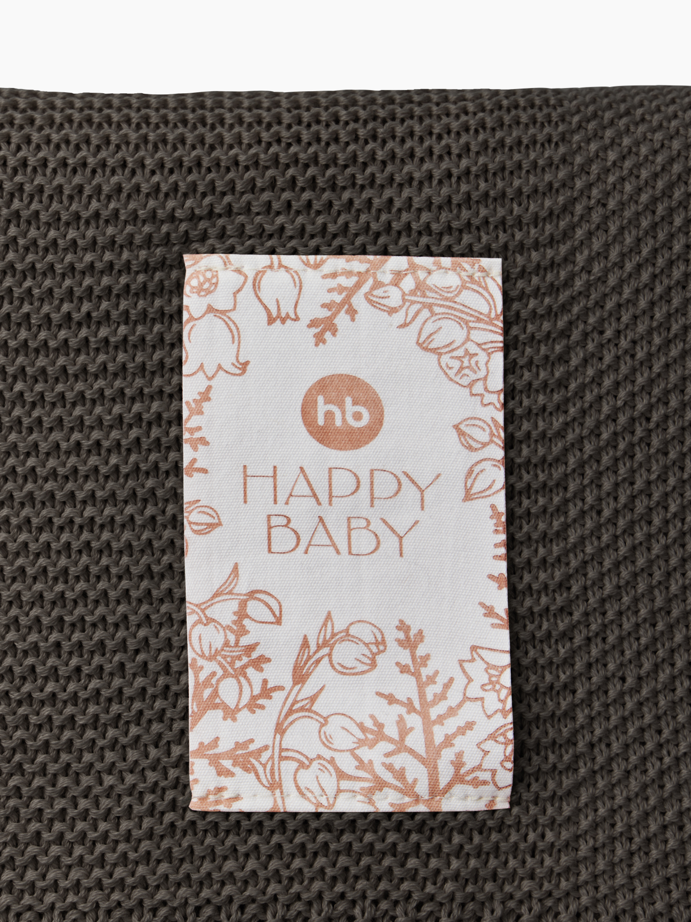 Плед вязаный  (кофе / coffee, 100x100)