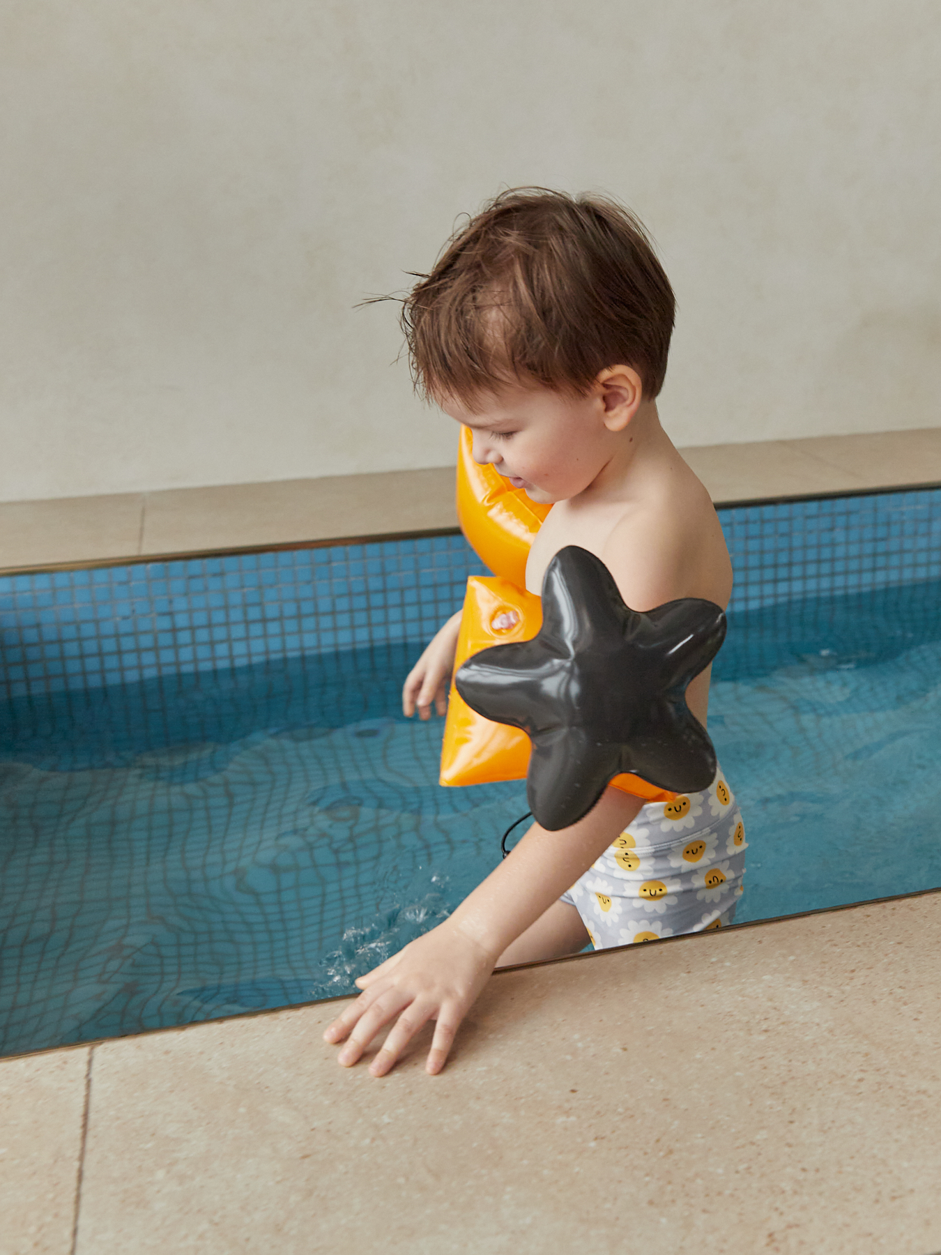 Нарукавники для плавания (orange&black)