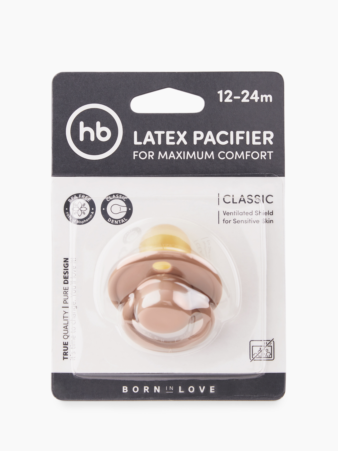 Соска-пустышка латекс вишня, 12-24 (sand)