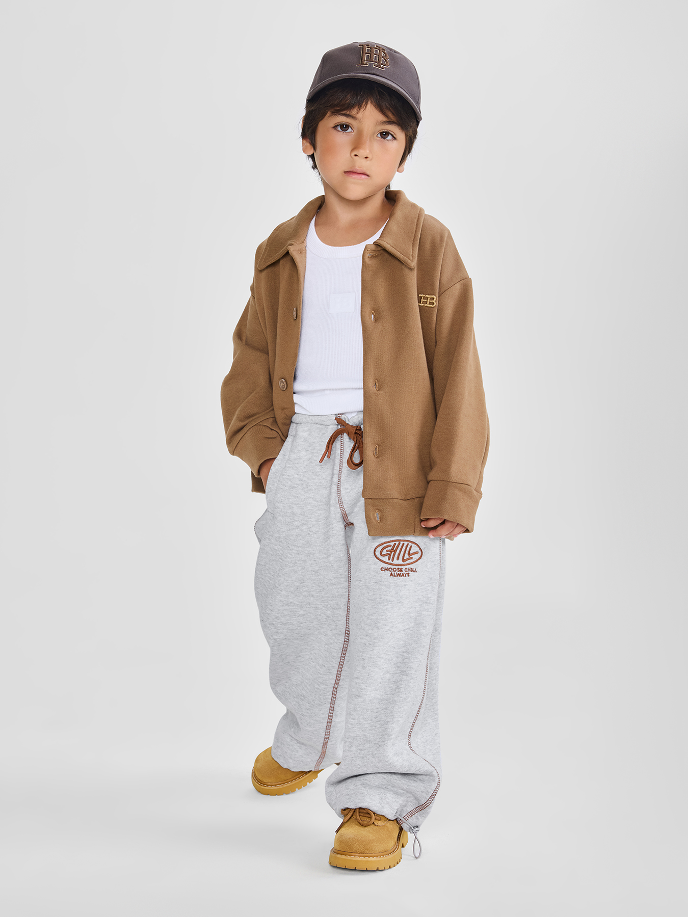 Брюки детские светло-серый / light grey, 128–134