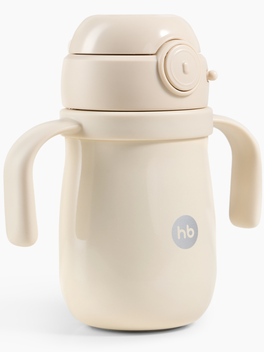 Термопоильник-непроливайка с трубочкой и ручками, 300 мл