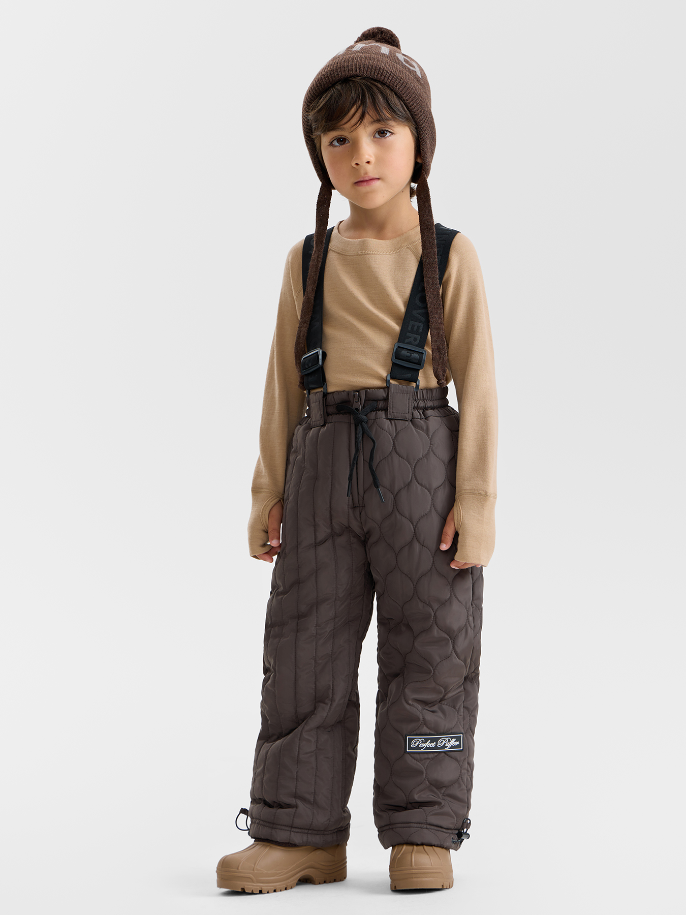 Брюки детские на подтяжках